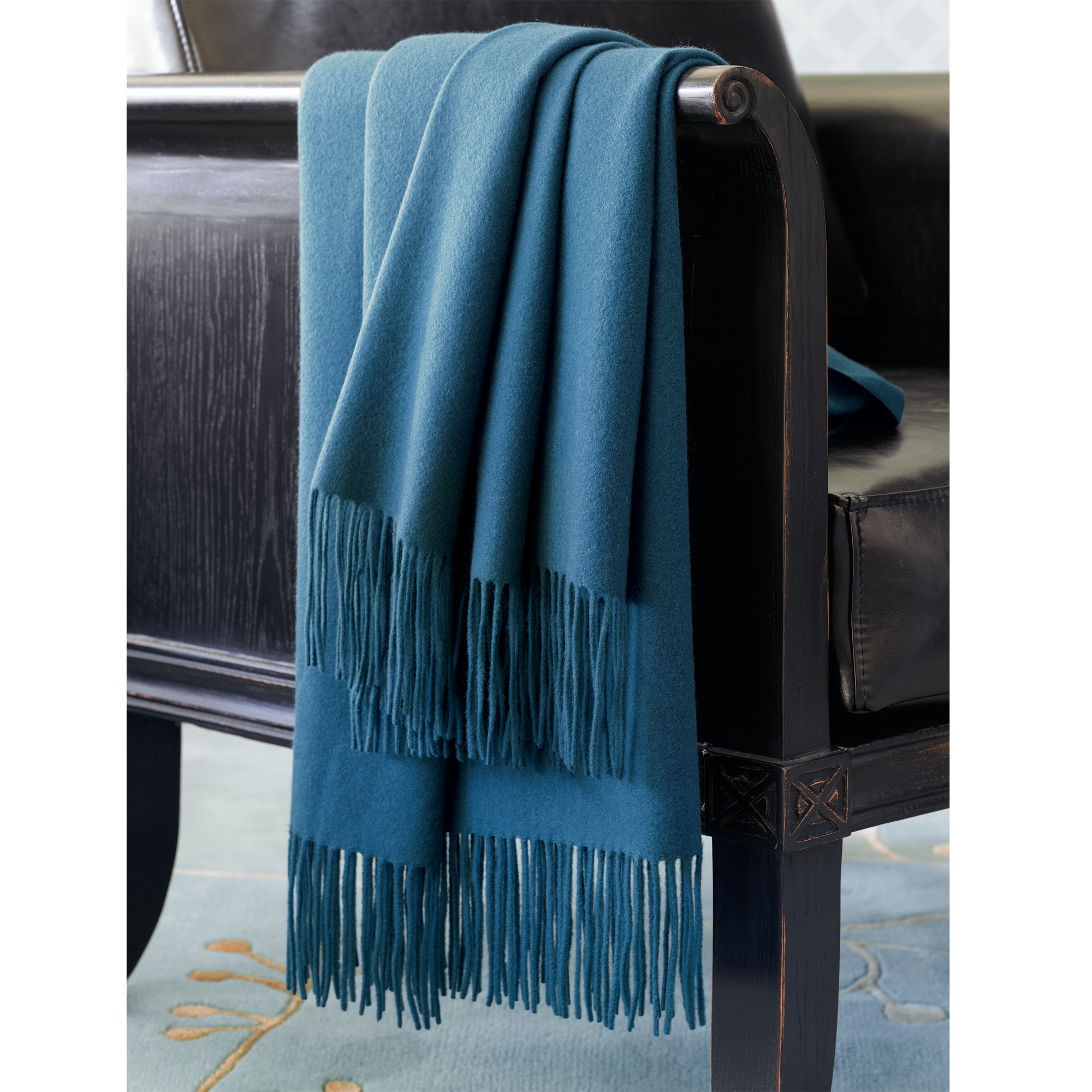 INDIGO CASHMERE THROW