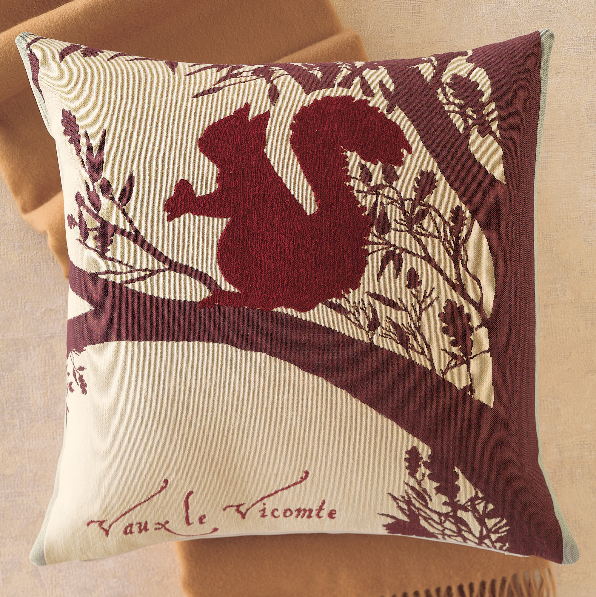 SQUIRREL TAPESTRY PILLOW