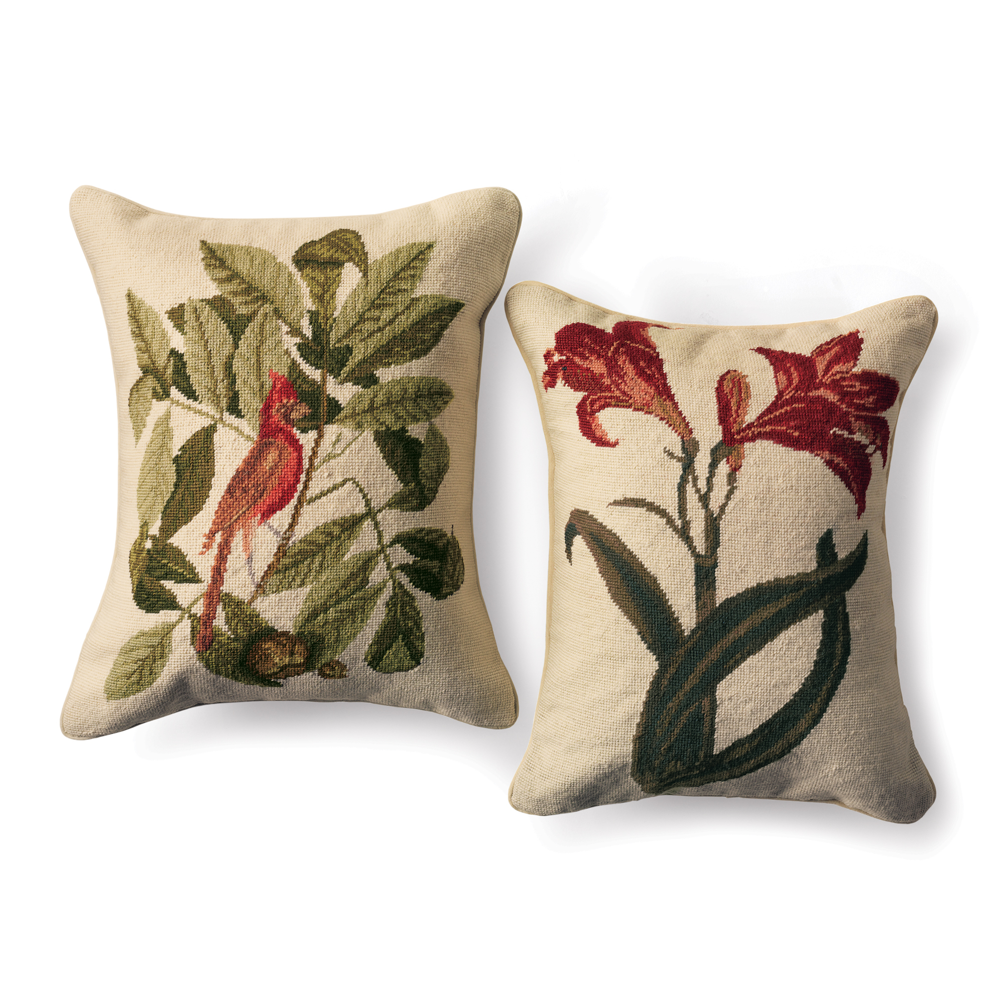 CARDINAL NEEDLEPOINT PILLOW 20X16