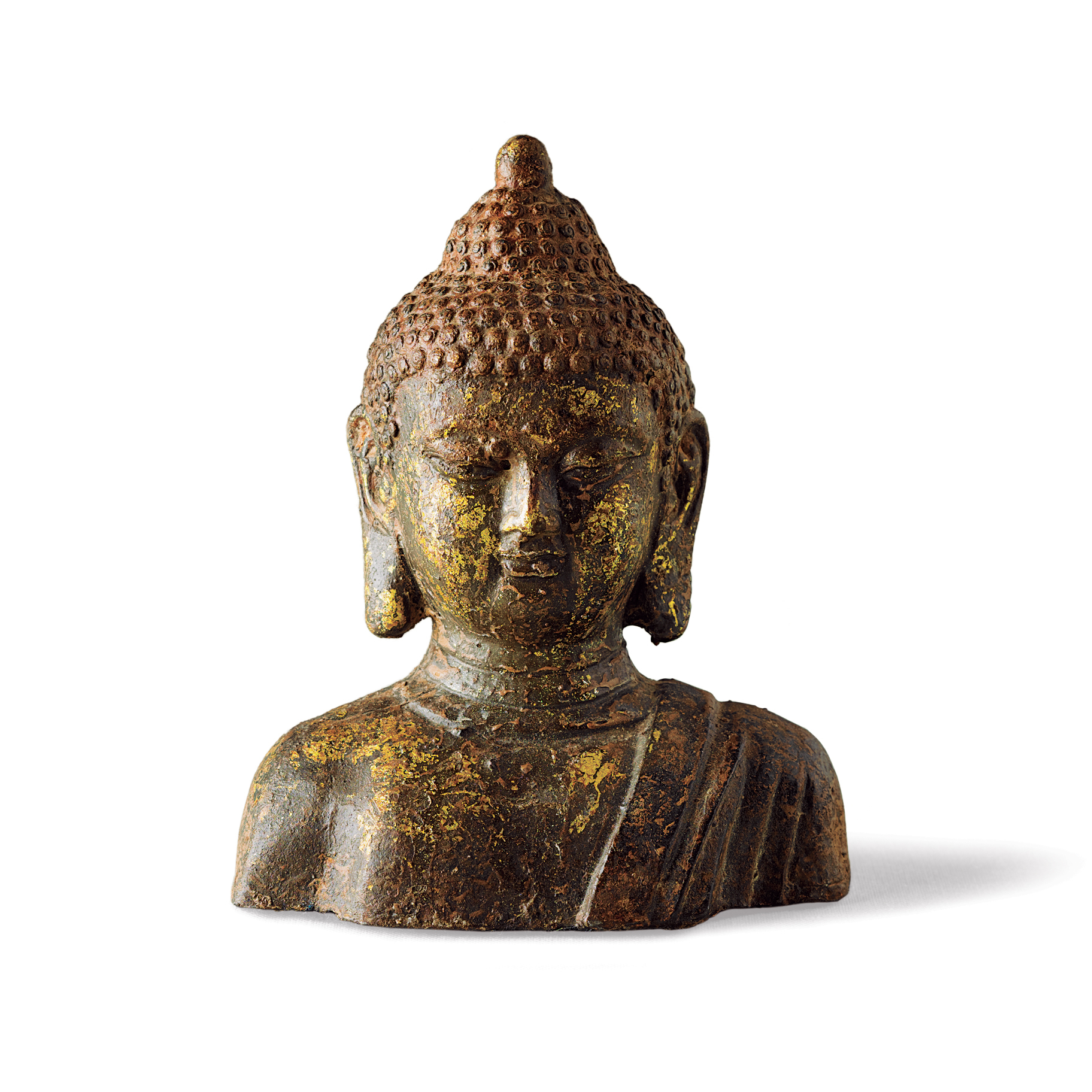 BUDDHA BUST CAST IRON