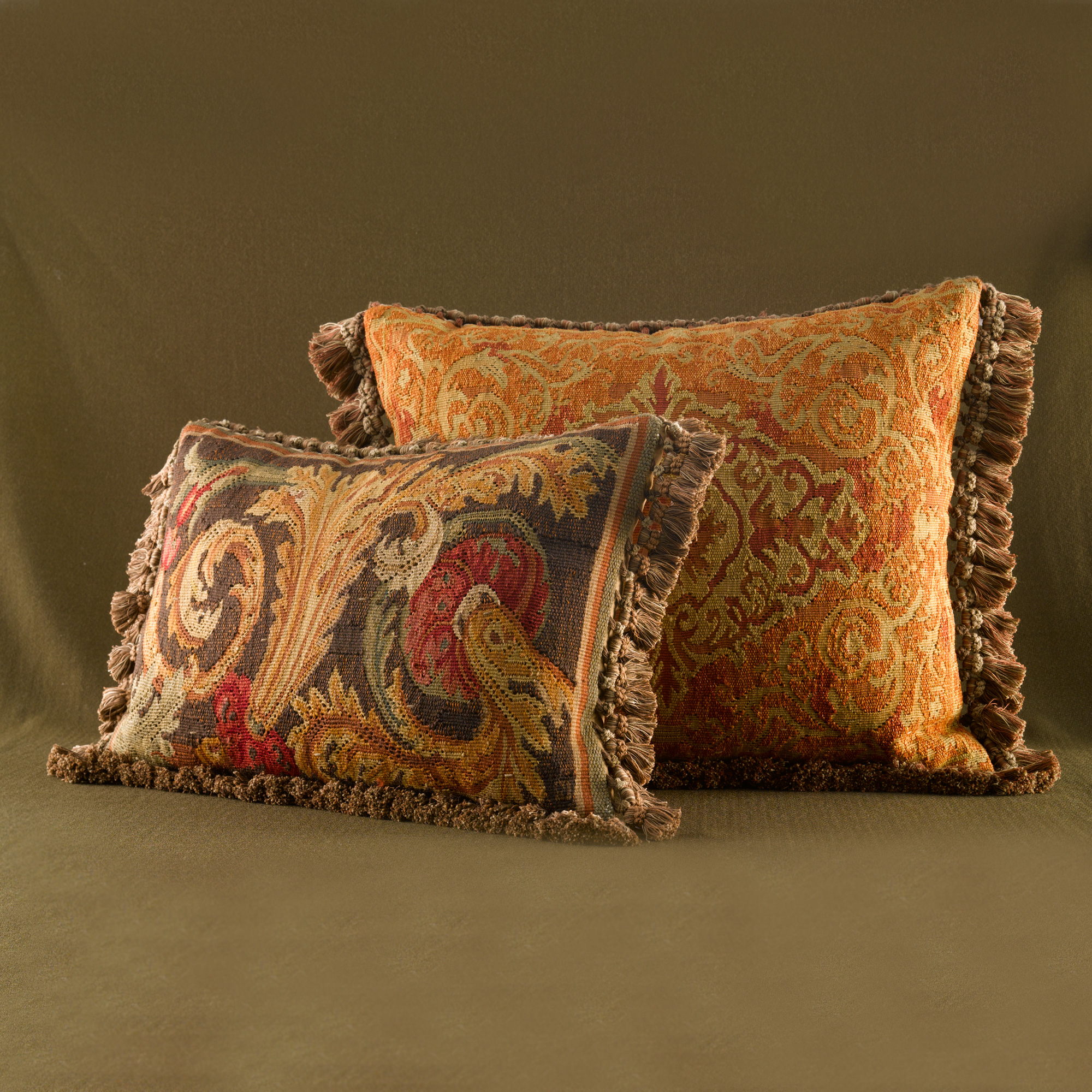 CURRY AUBUSSON PILLOW