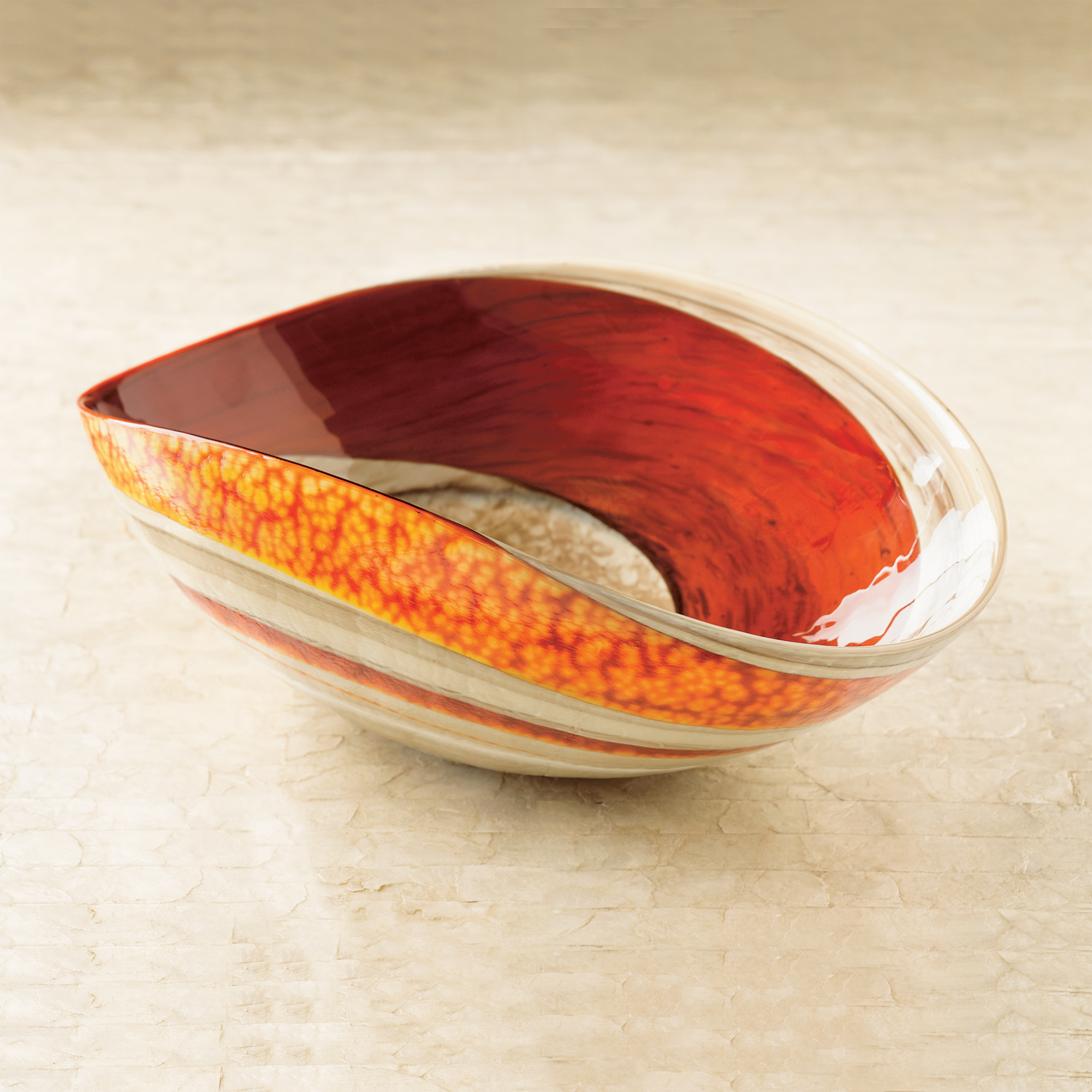 MURANO ORANGE CREAM BOWL