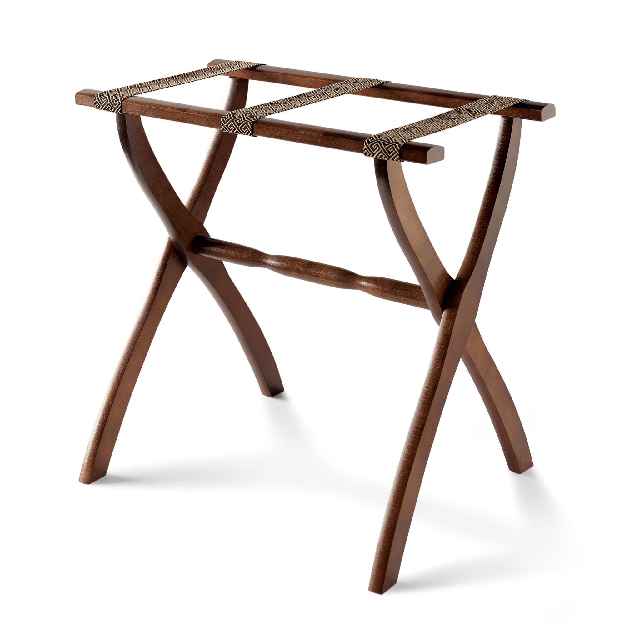 LUGGAGE RACK W/ GREEK KEY