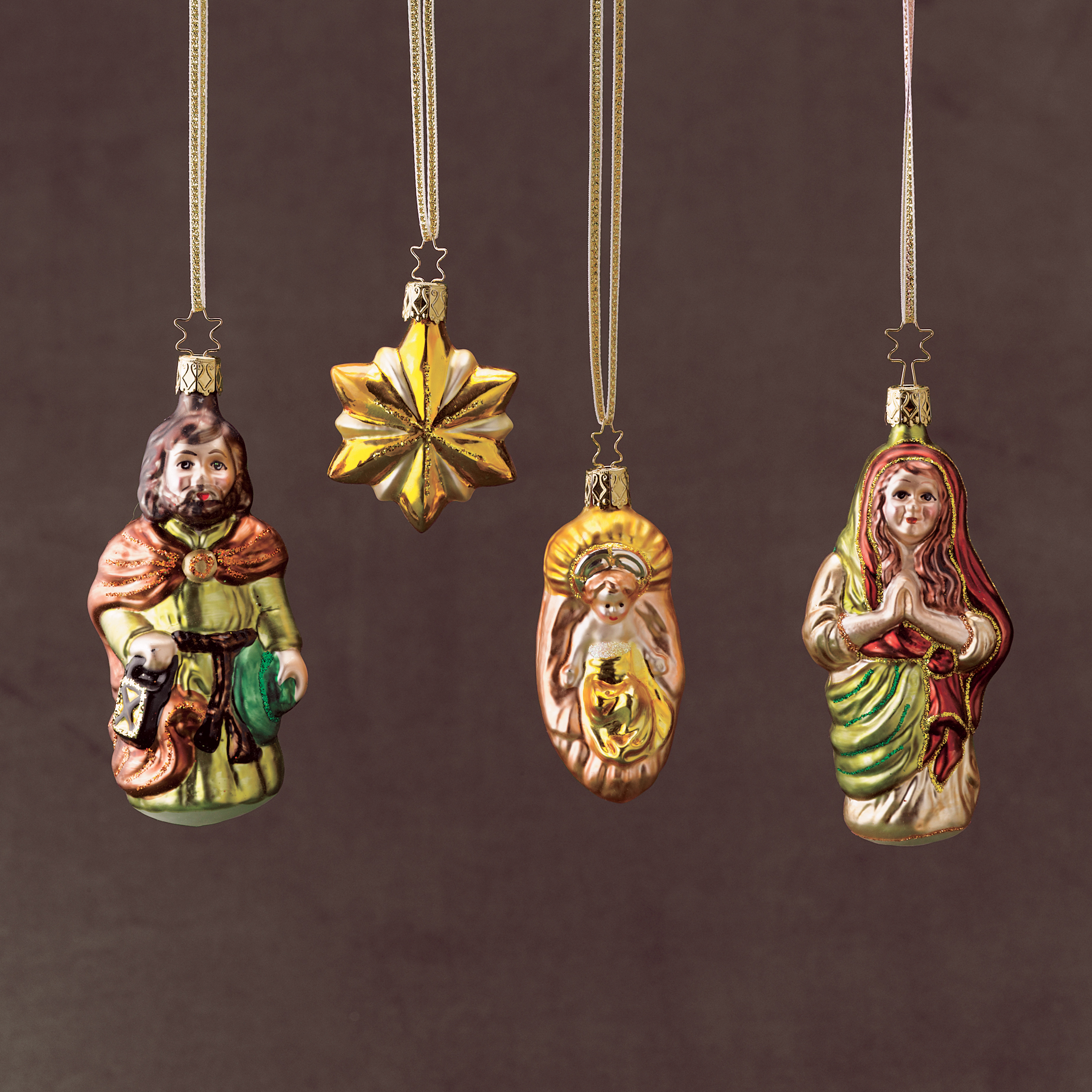 Silent Night Boxed Ornaments, Set of 4
