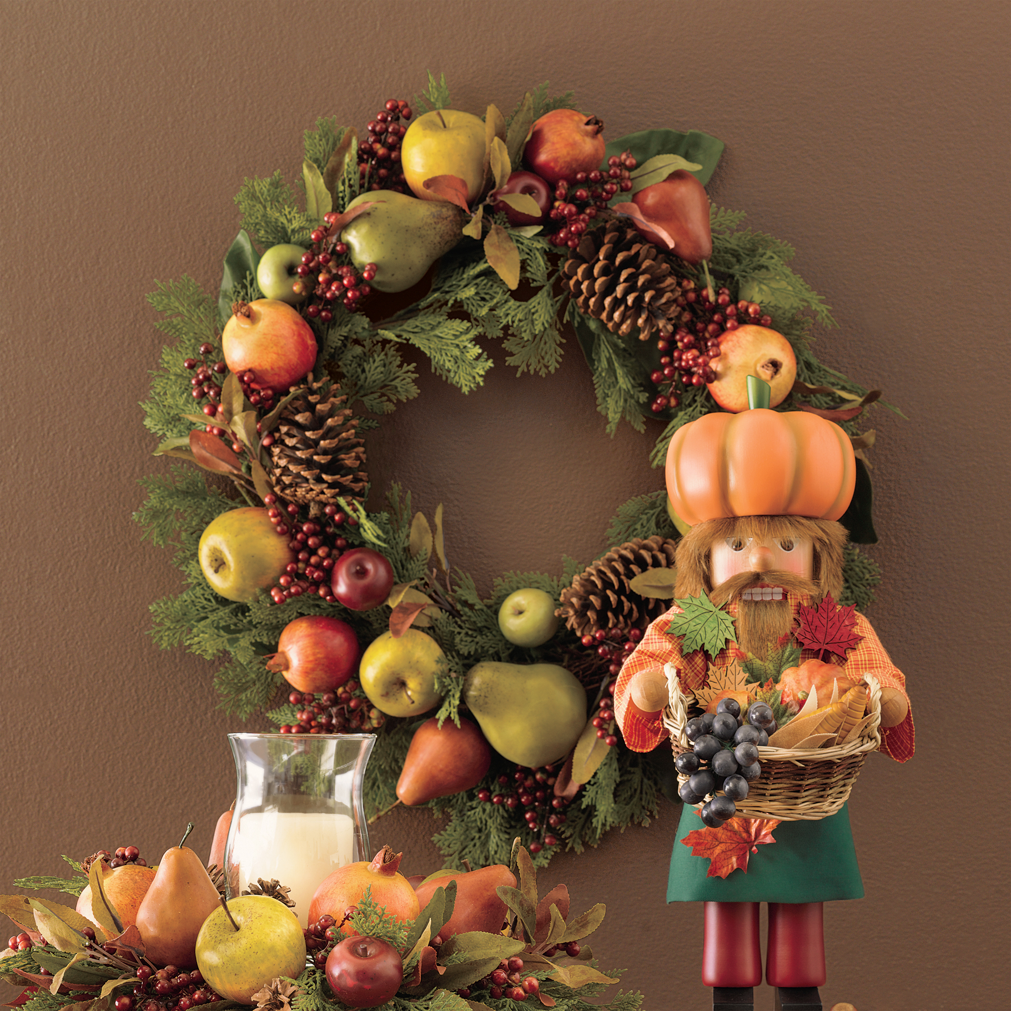 HARVEST BOUNTY WREATH 24 IN