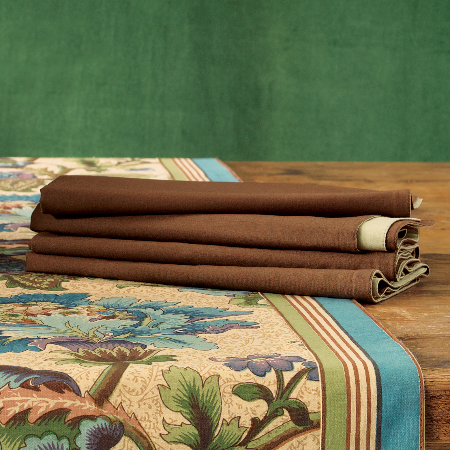 SET OF 4 REVERSIBLE COTTON NAPKINS
