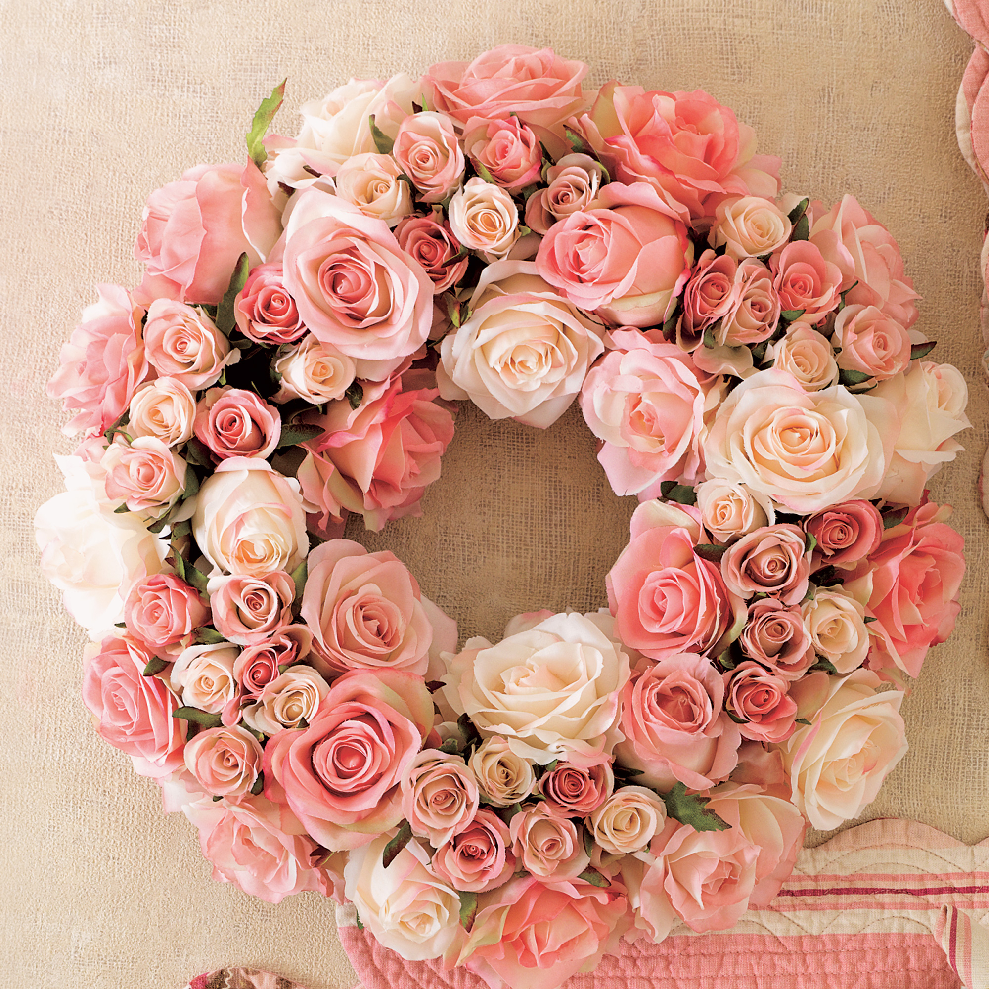 PINK ROSE WREATH