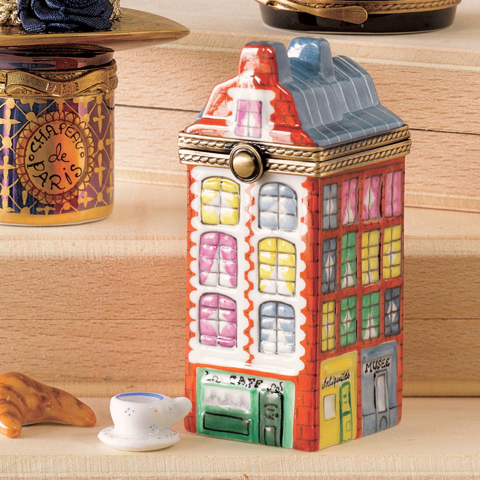PARISIAN STORE FRONTS LIMOGES BOX