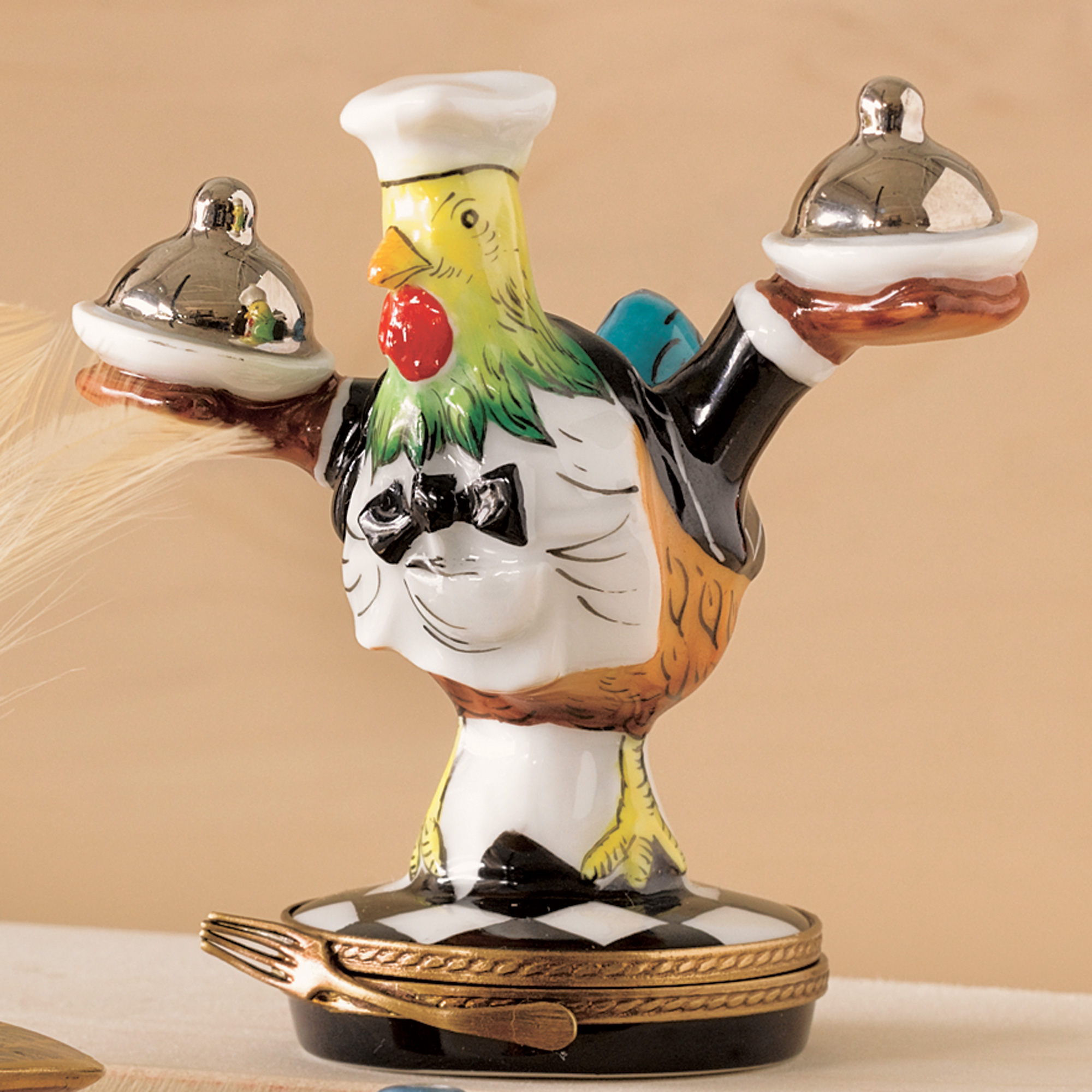 ROOSTER WAITER LIMOGES BOX