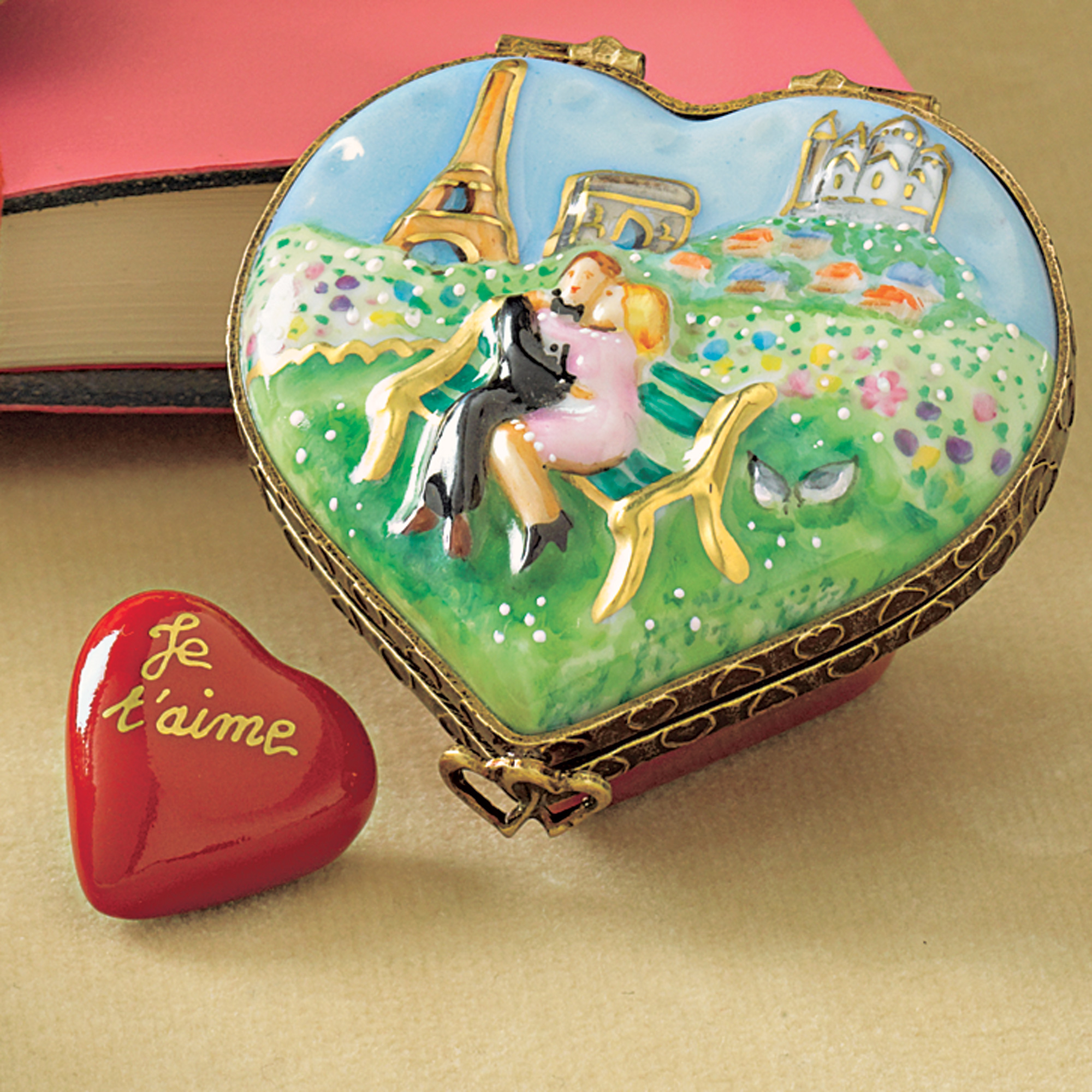 PARIS HEART LIMOGES BOX