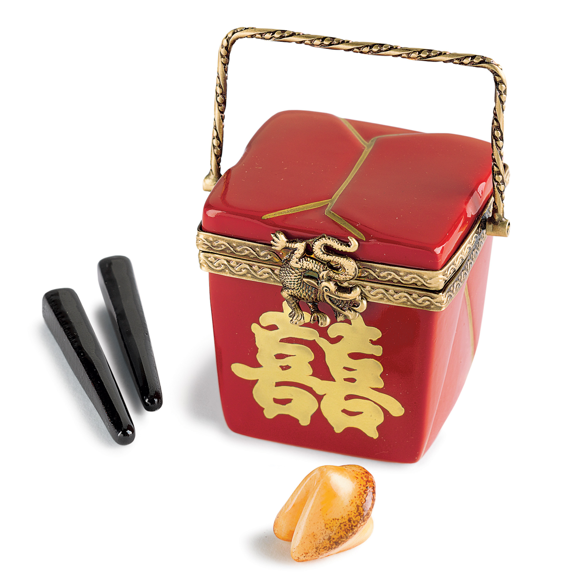 DOUBLE HAPPINESS TAKE OUT BOX LIMOGES