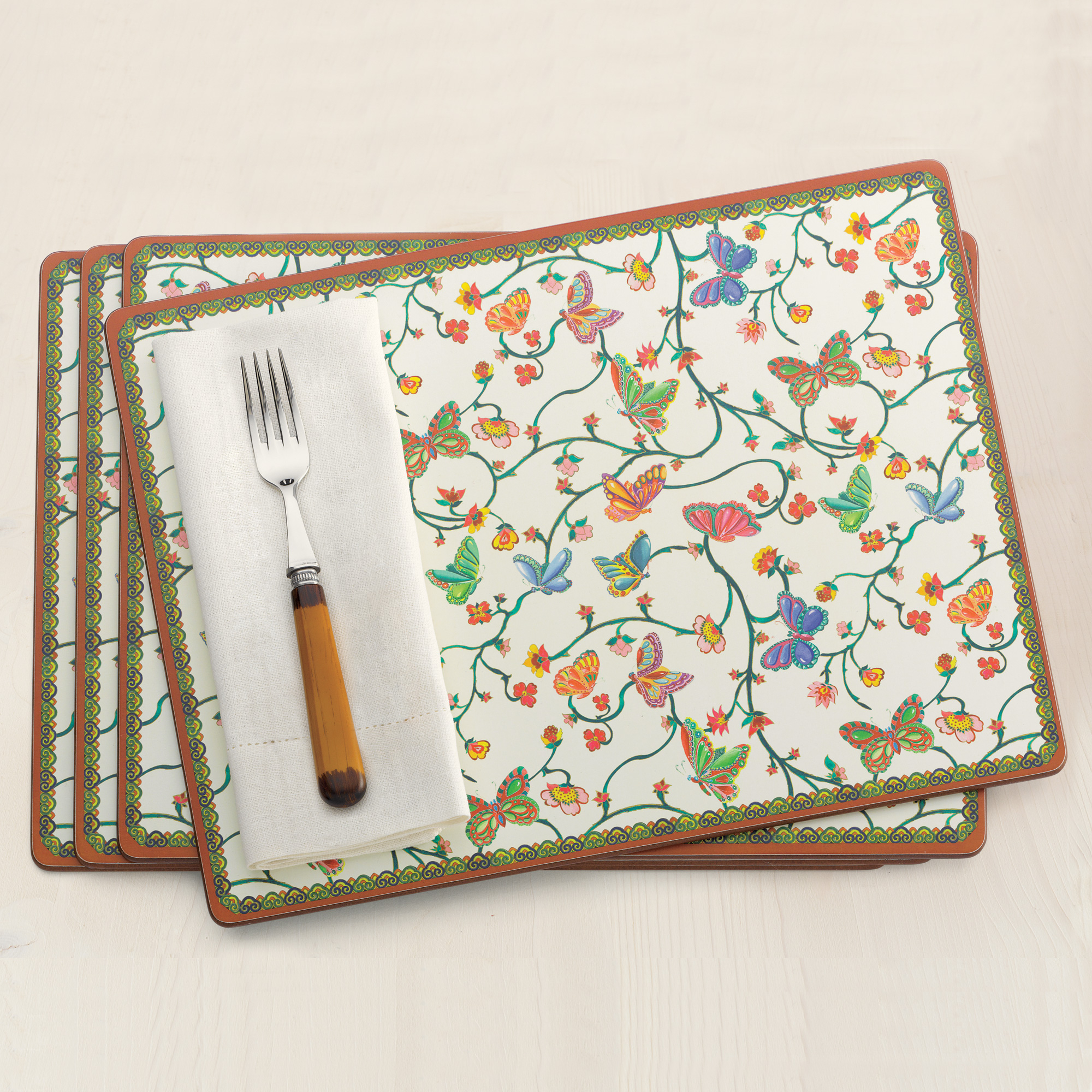 SET OF 4 BUTTERFLY PLACEMATS