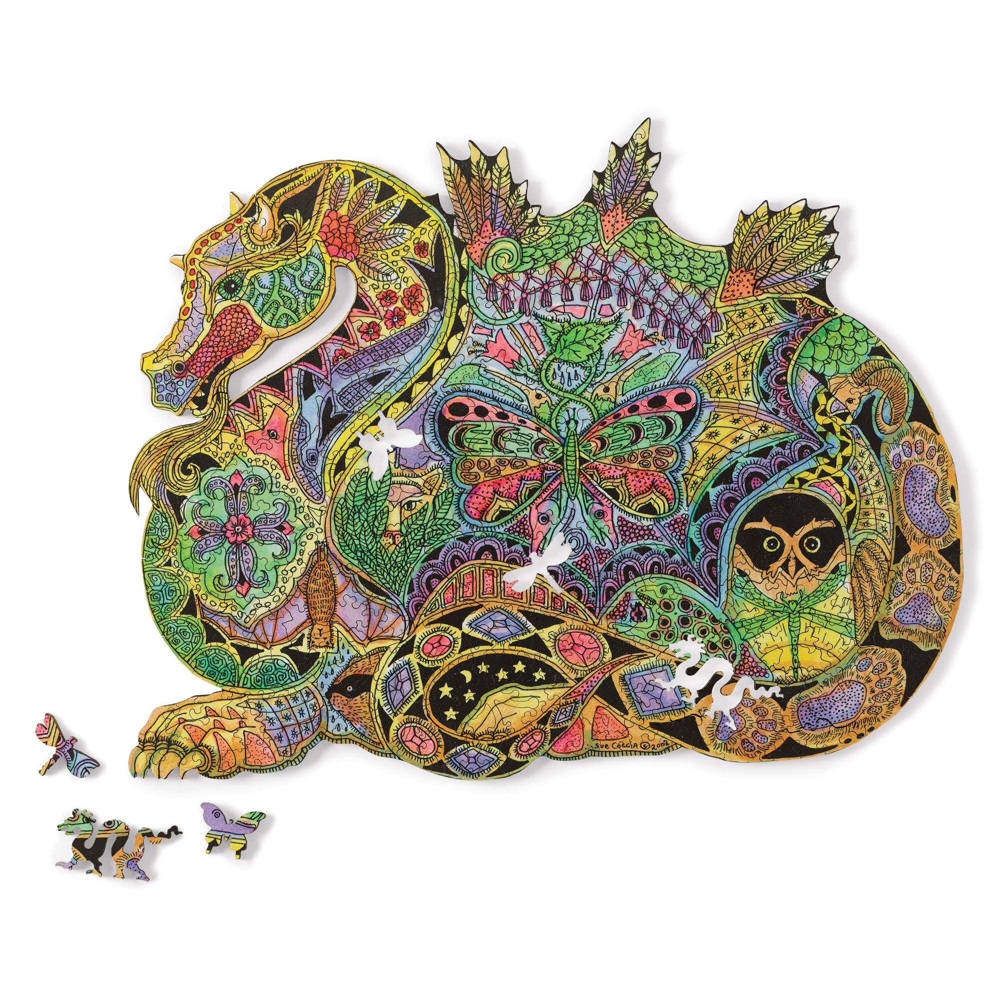 WOODCUT DRAGON PUZZLE