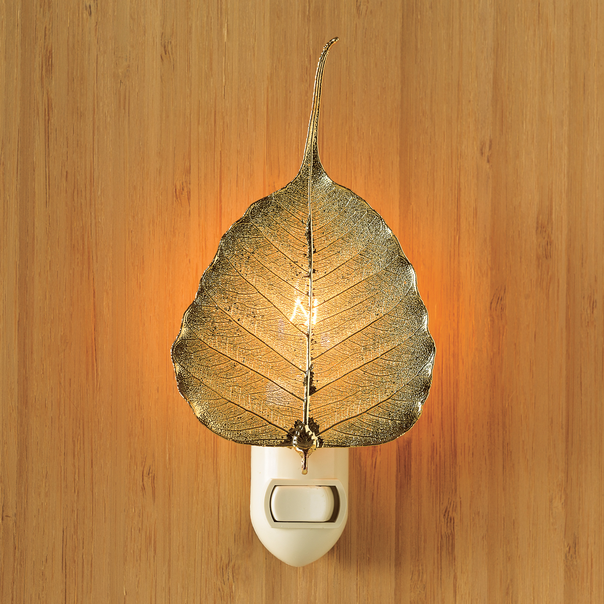 24K GOLD BODHI LEAF NIGHTLIGHT