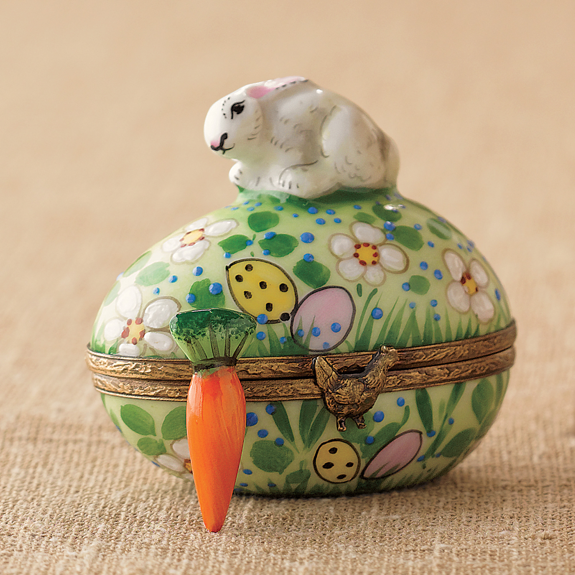 BUNNY ON EGG LIMOGES