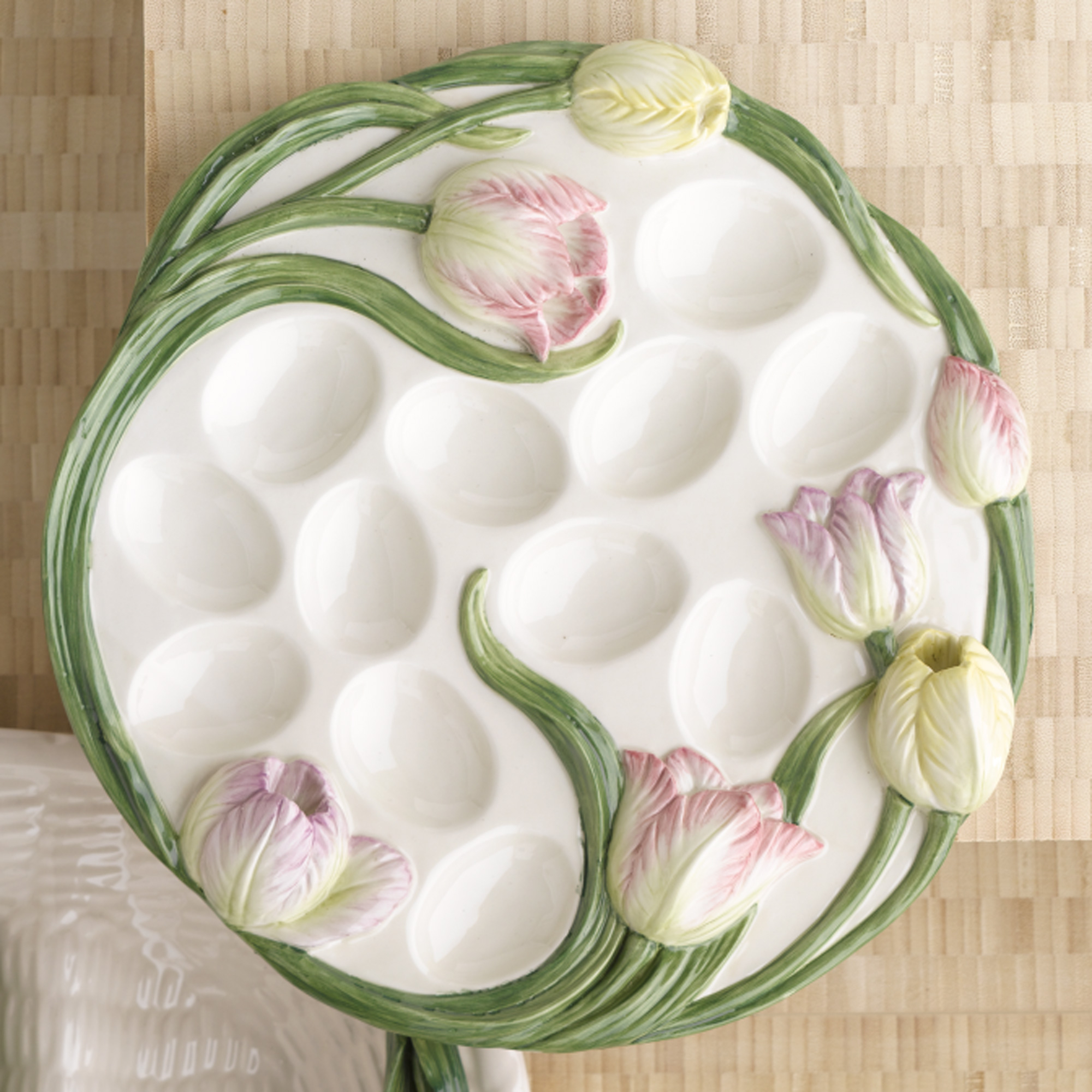 TULIP EGG PLATE