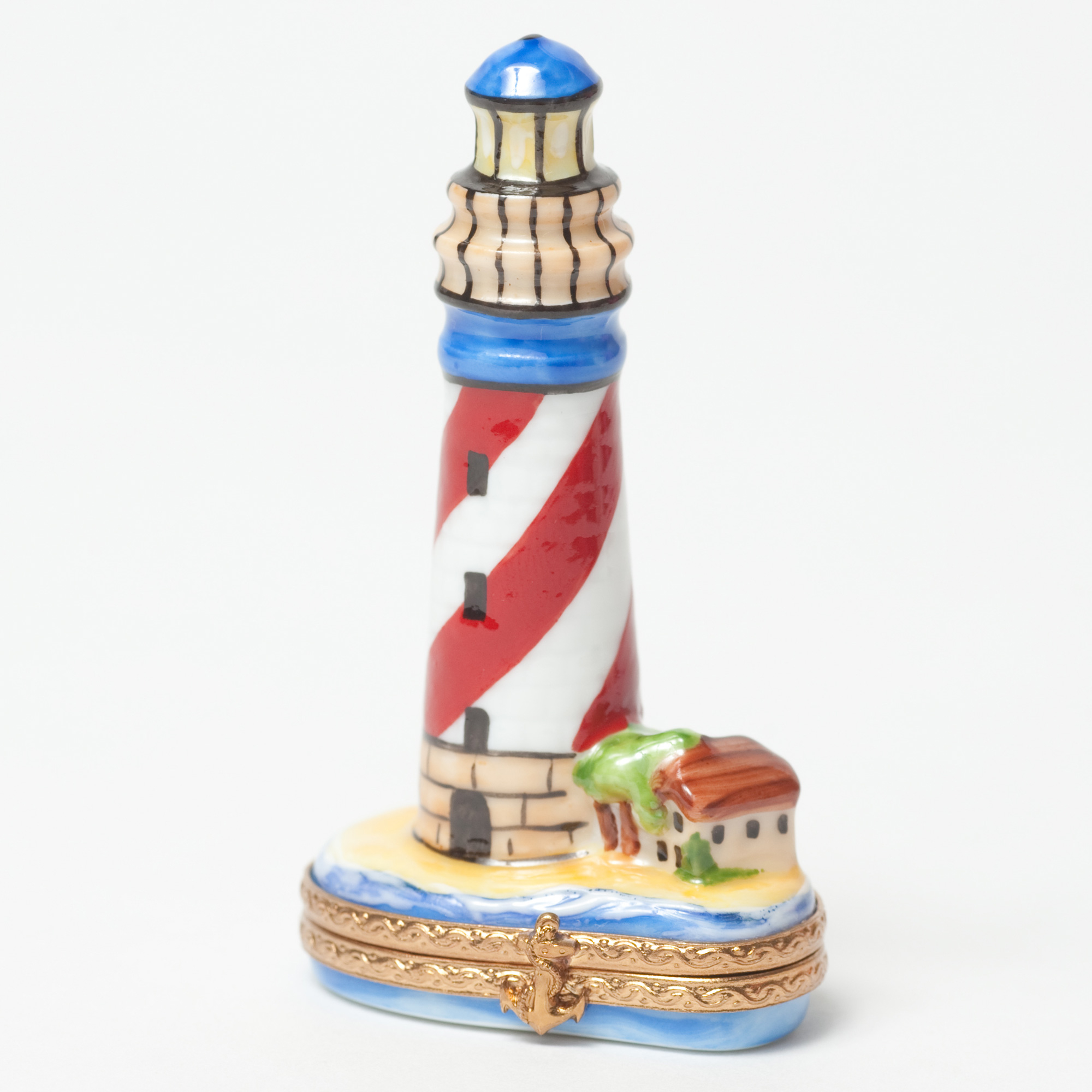 RED AND BLUE LIGHTHOUSE