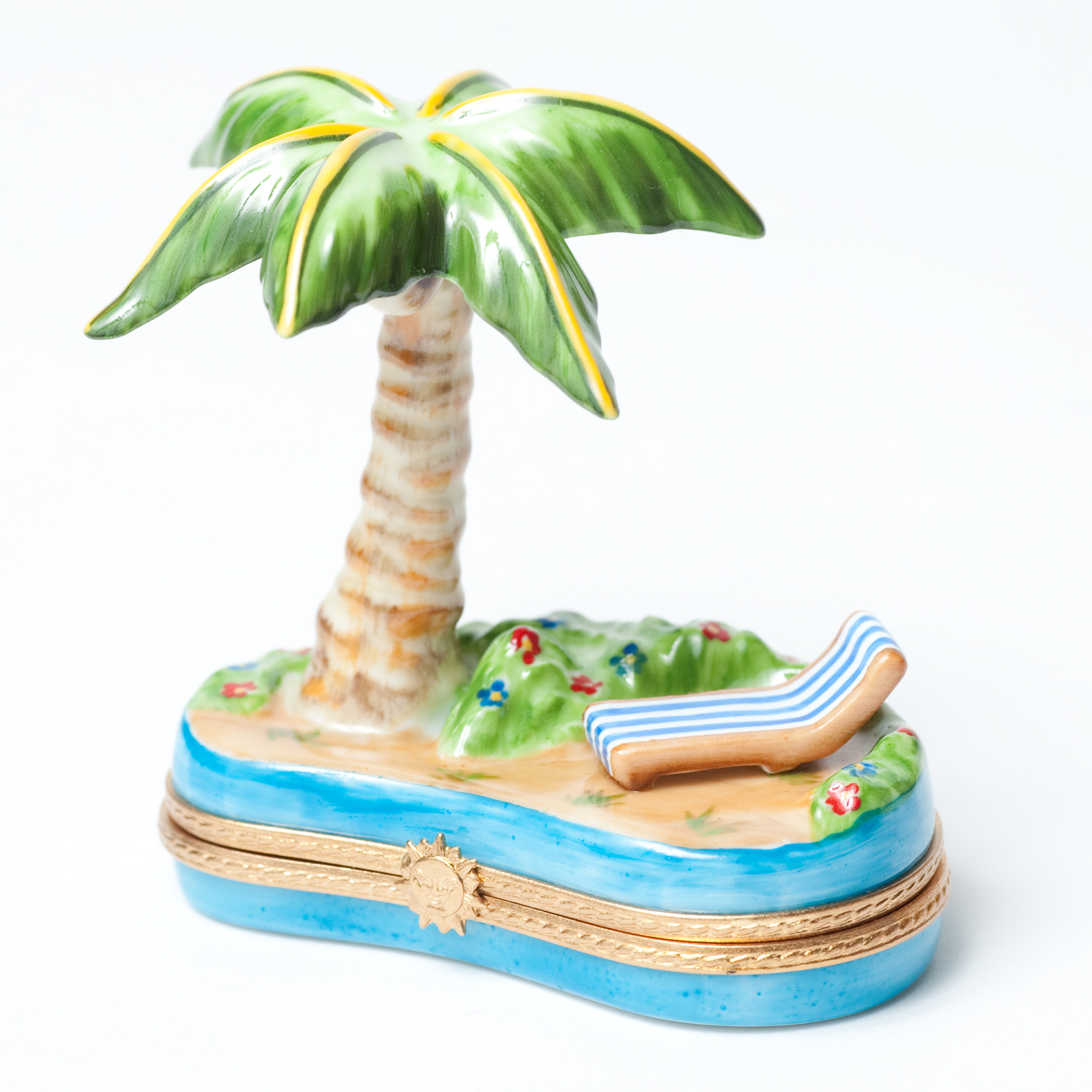 TROPICAL ISLAND LIMOGES BOX