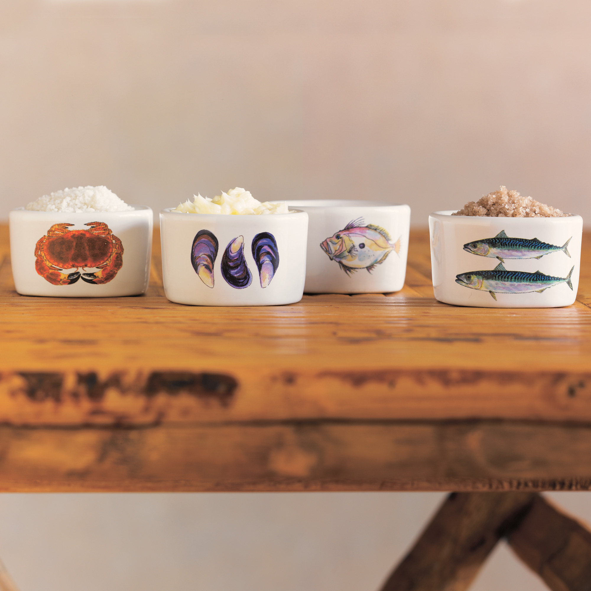 Set of 4 Bowls, 2 1/4
