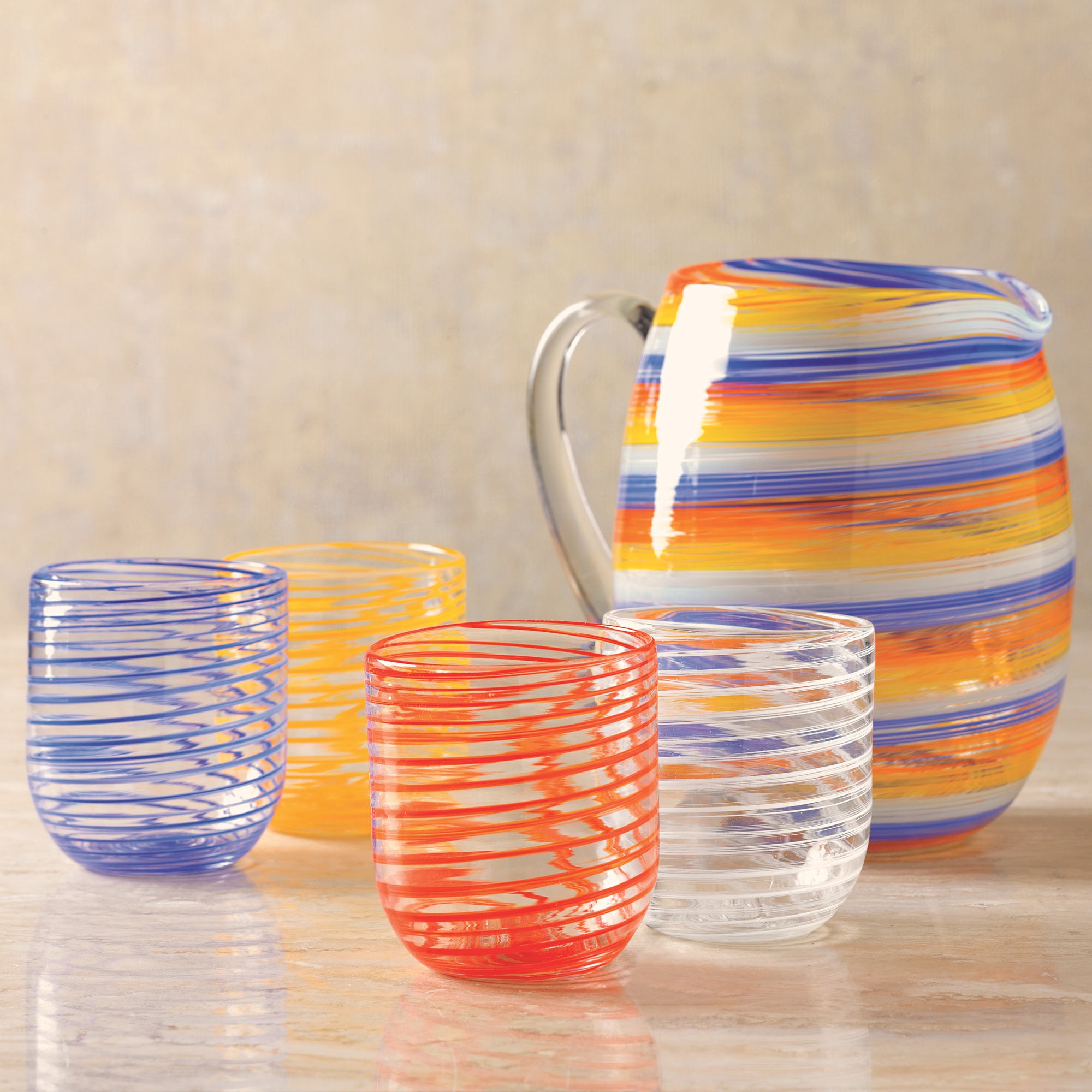 Striped Venetian Tumblers