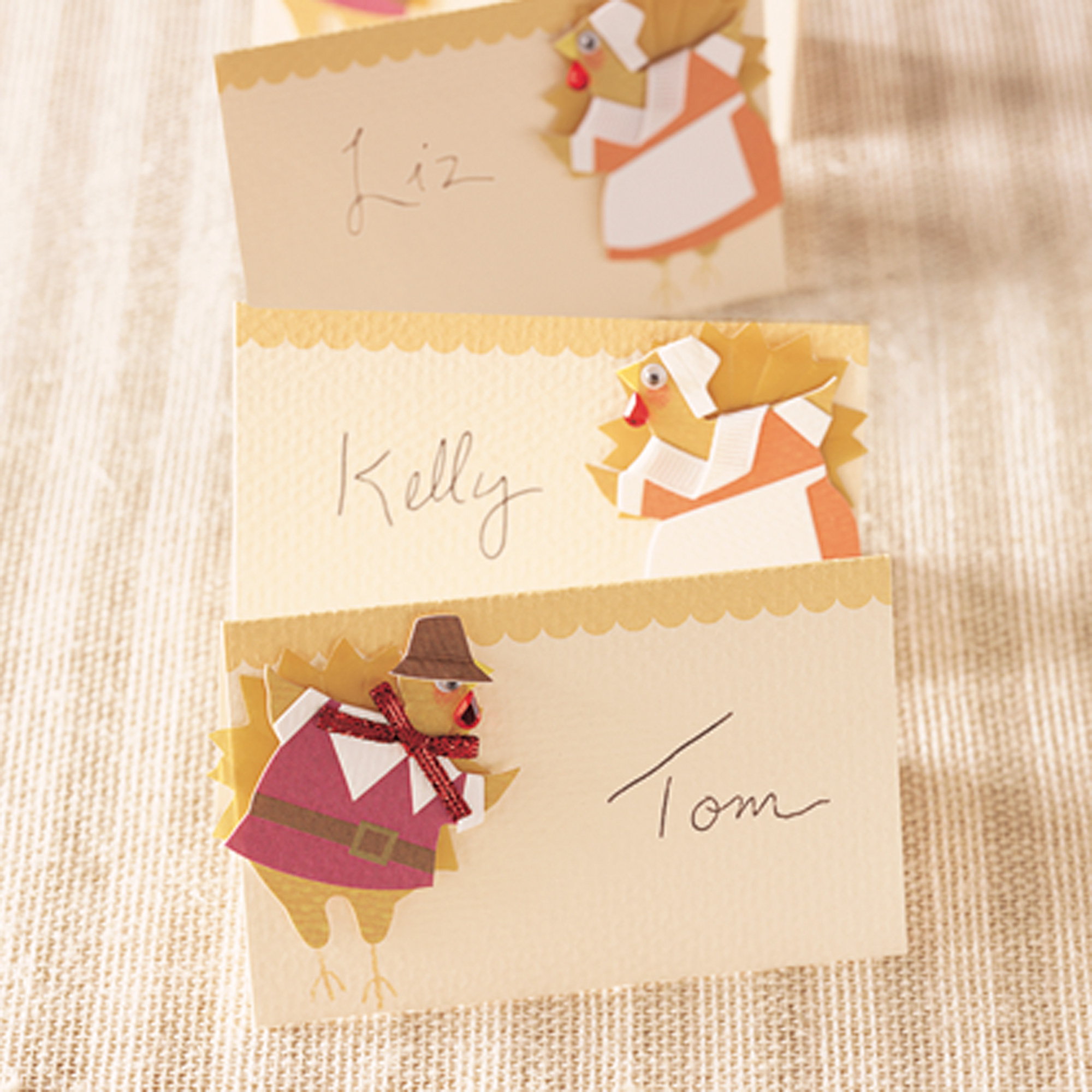 SET OF 20 TURKEY PLACECARDS