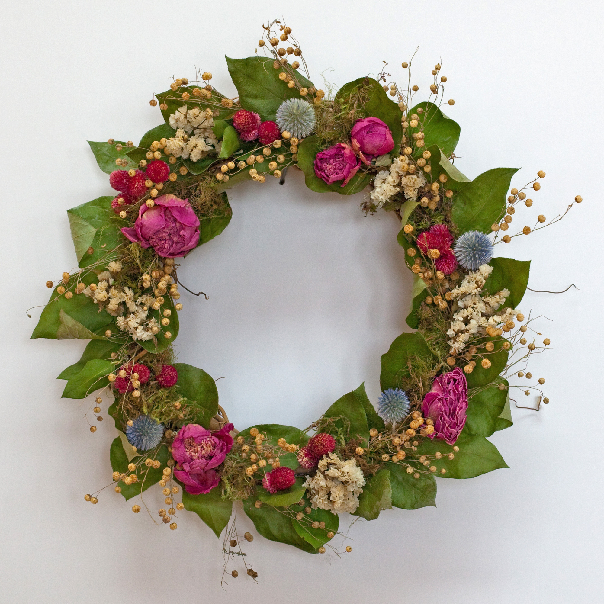 Peony Wreath