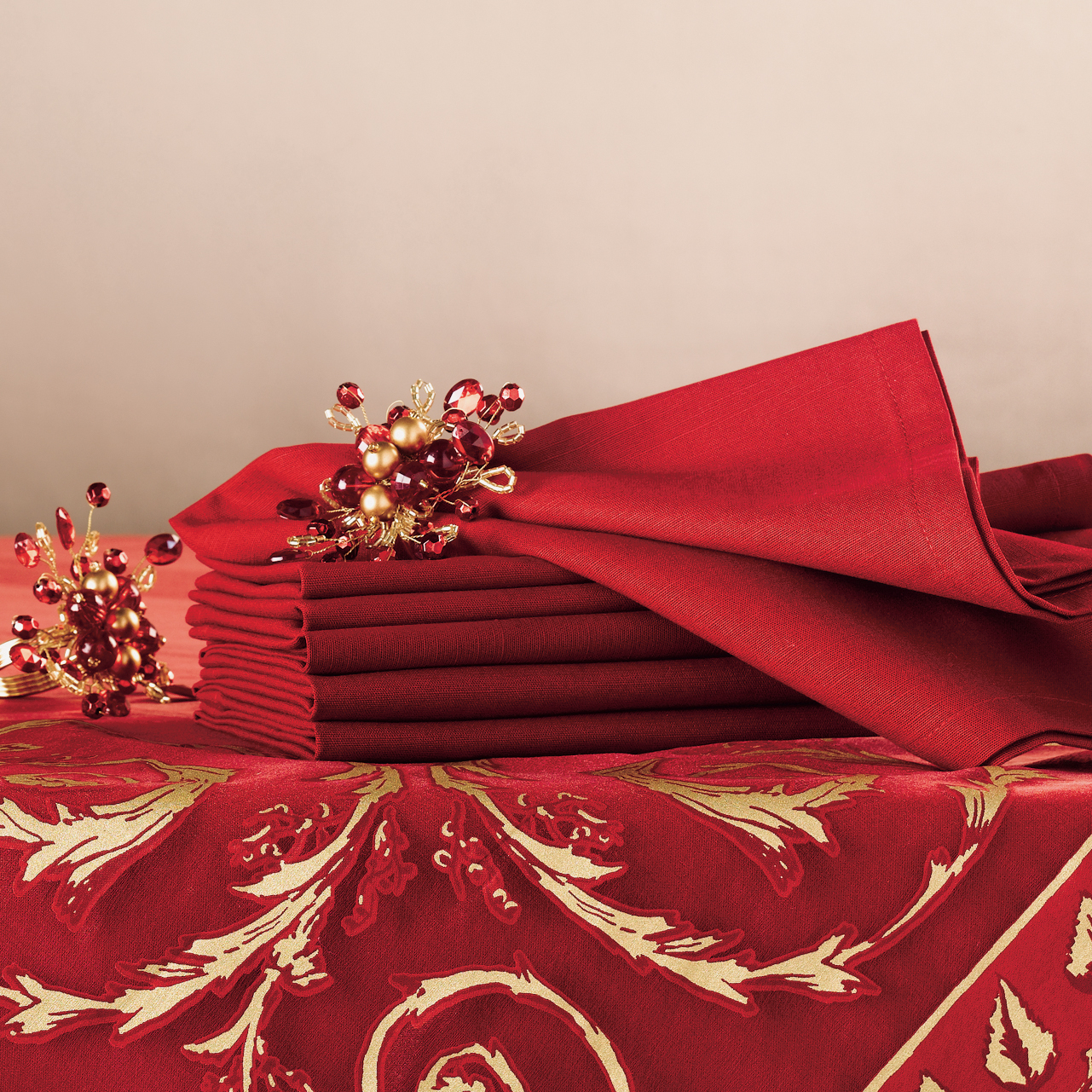 Scrolled Napkins