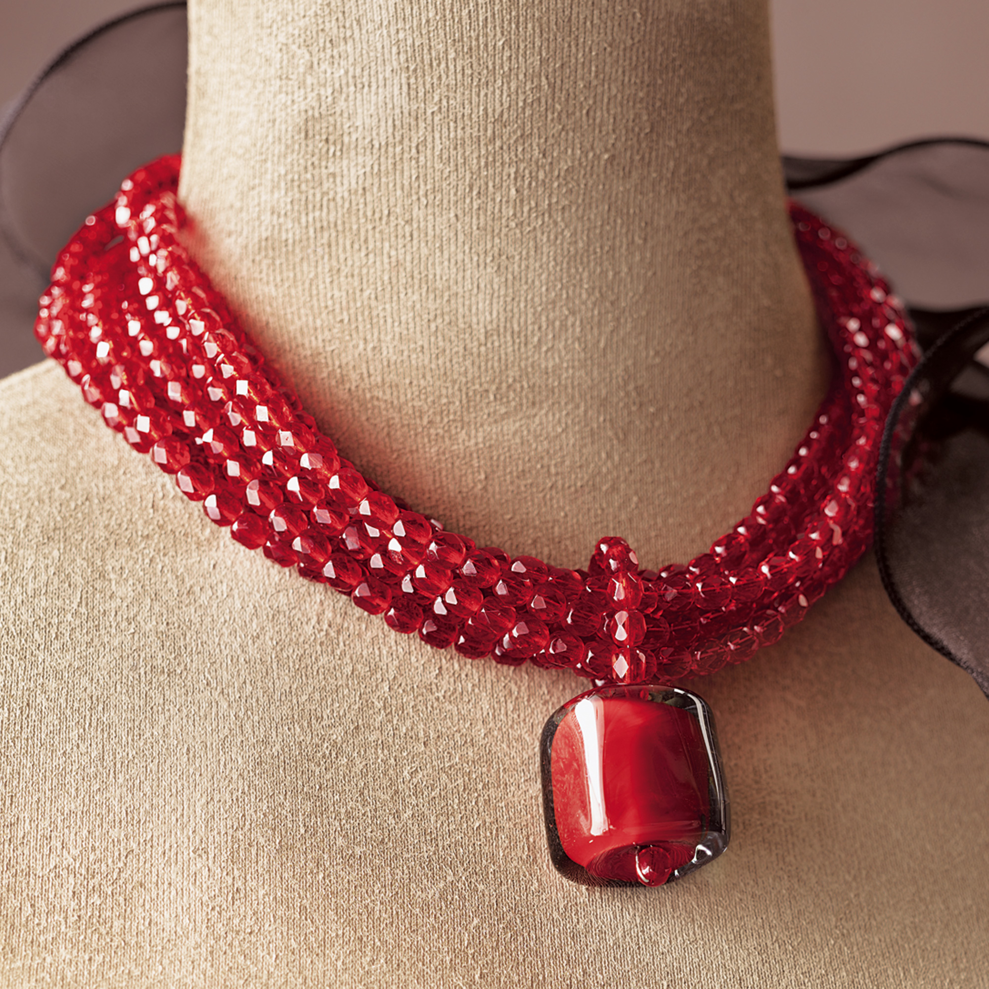 MURANO PENDANT NECKLACE RED