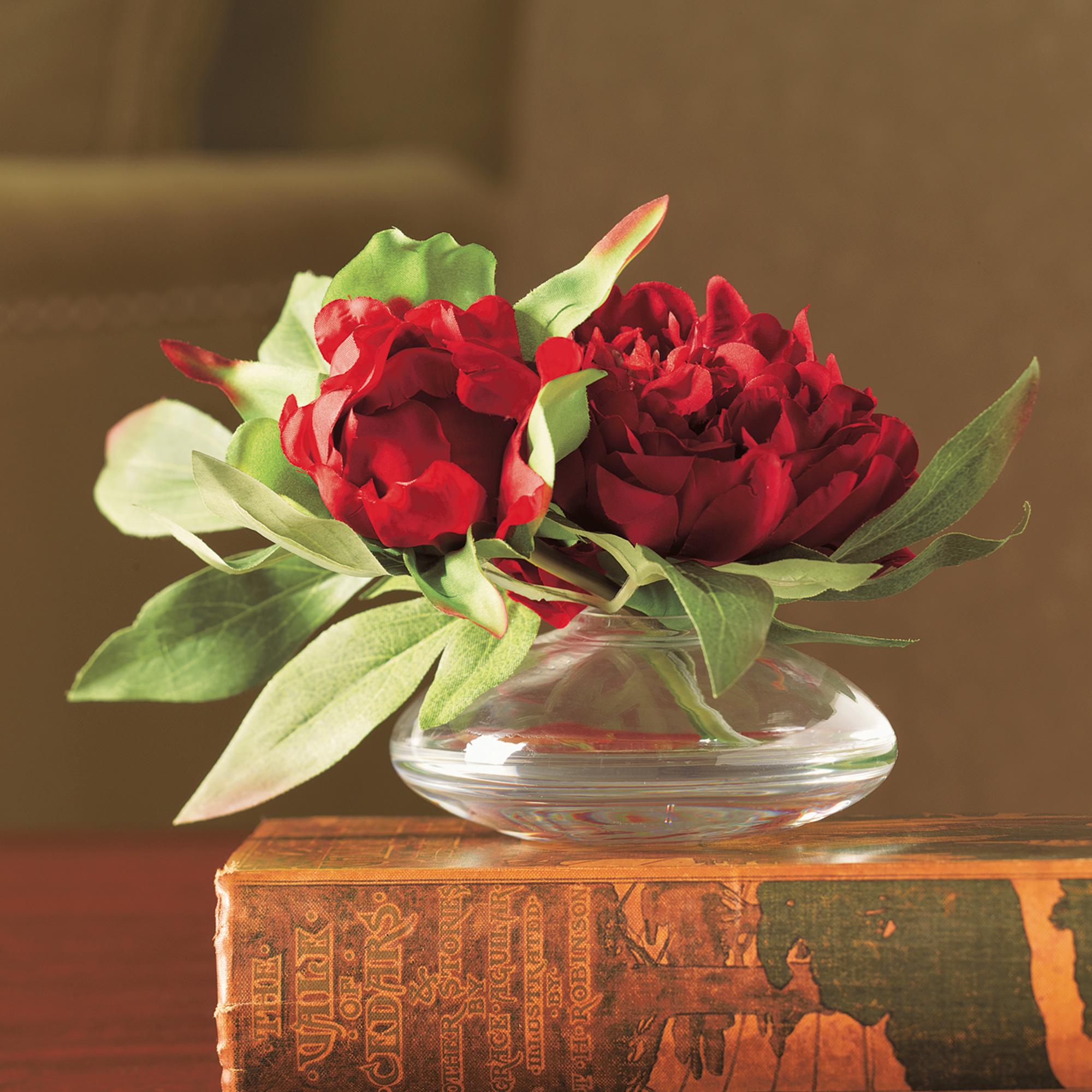 PEONY BLOSSOM IN BUD VASE