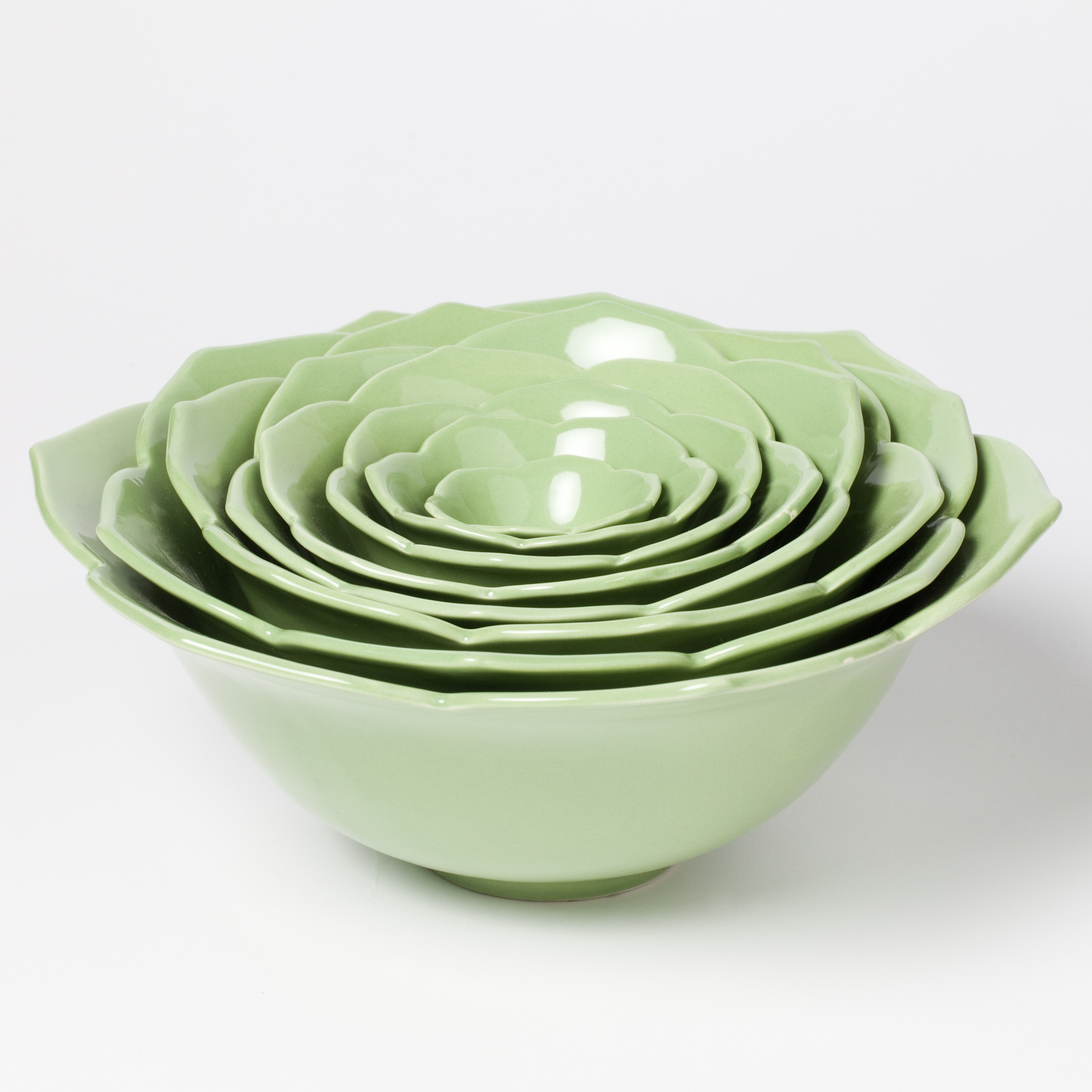 S8 NESTING LOTUS BOWLS