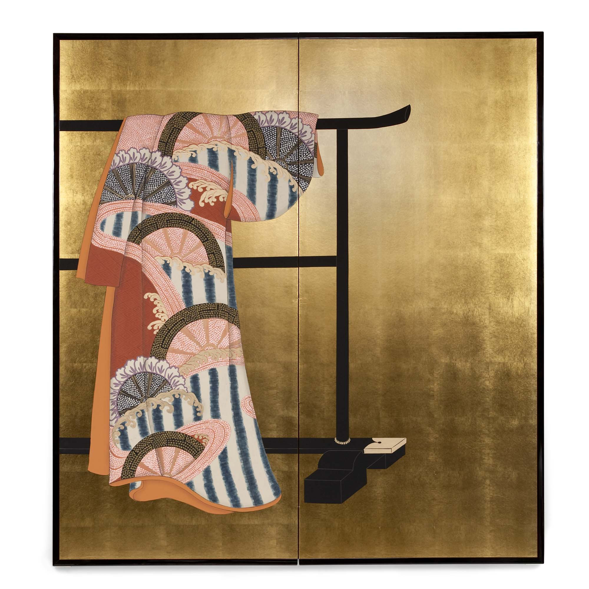 KIMONO WITH FAN SCREEN