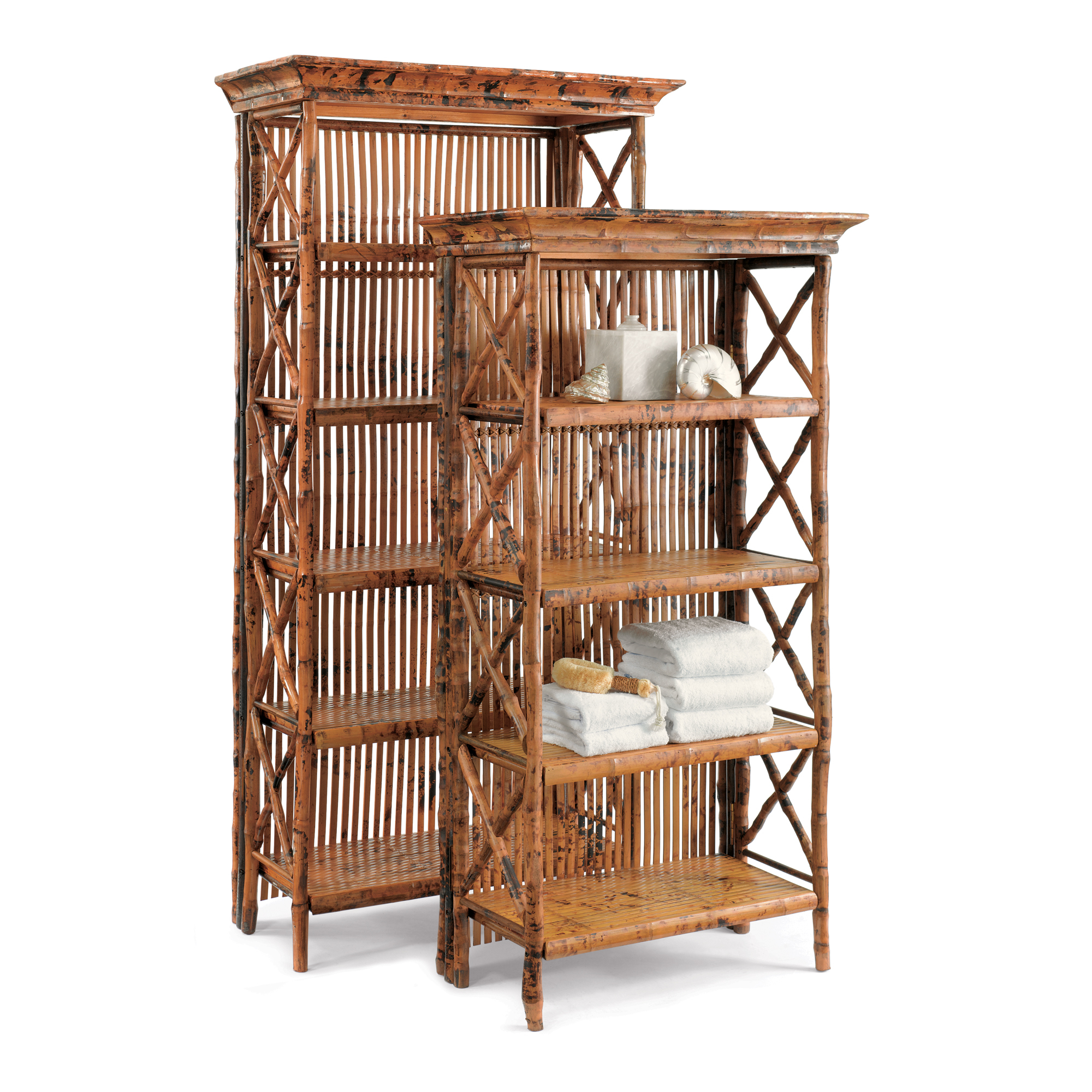 FIVE SHELF TORTOISE BOOKSHELF