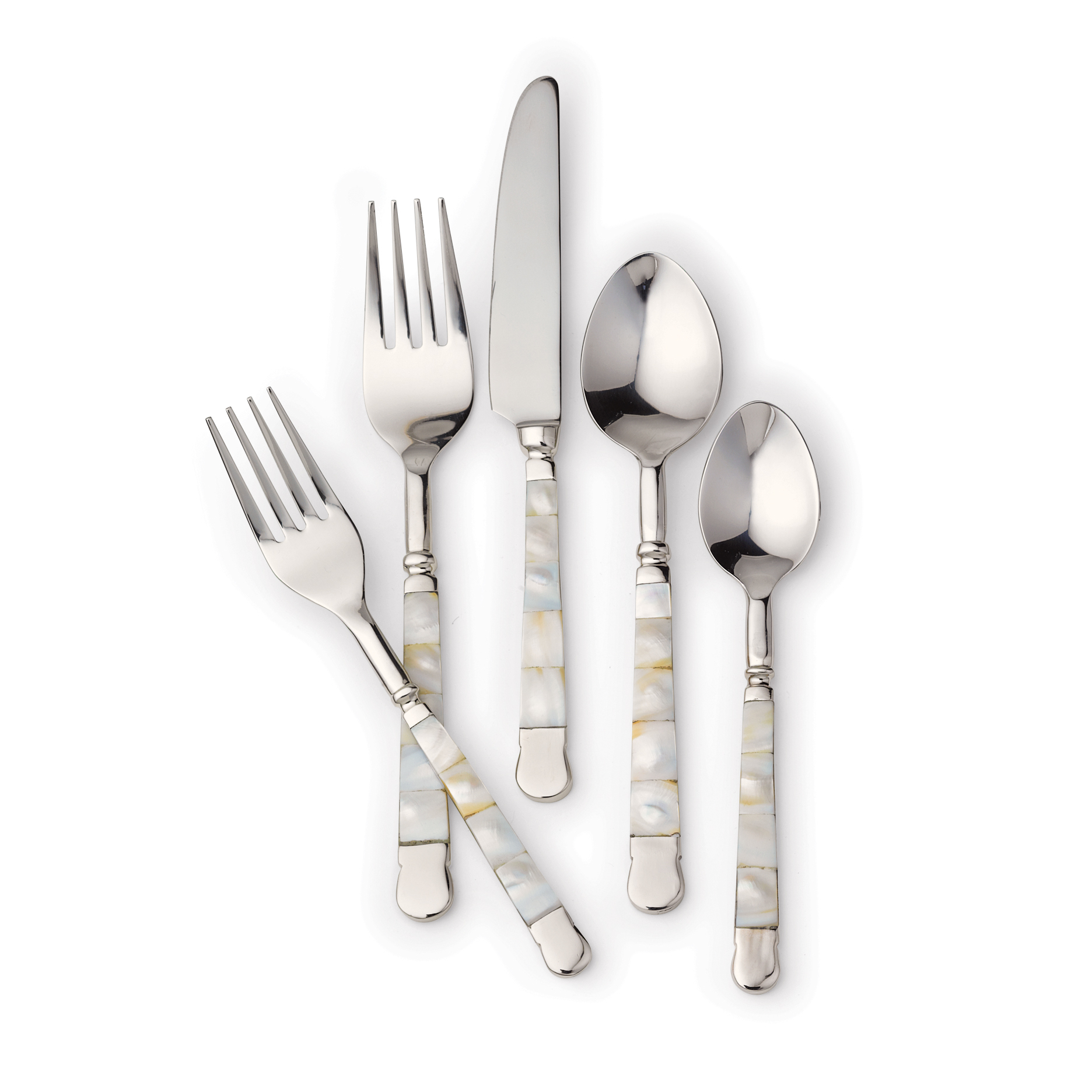 5PC PLACE SETTING MOTHER OF PEARL