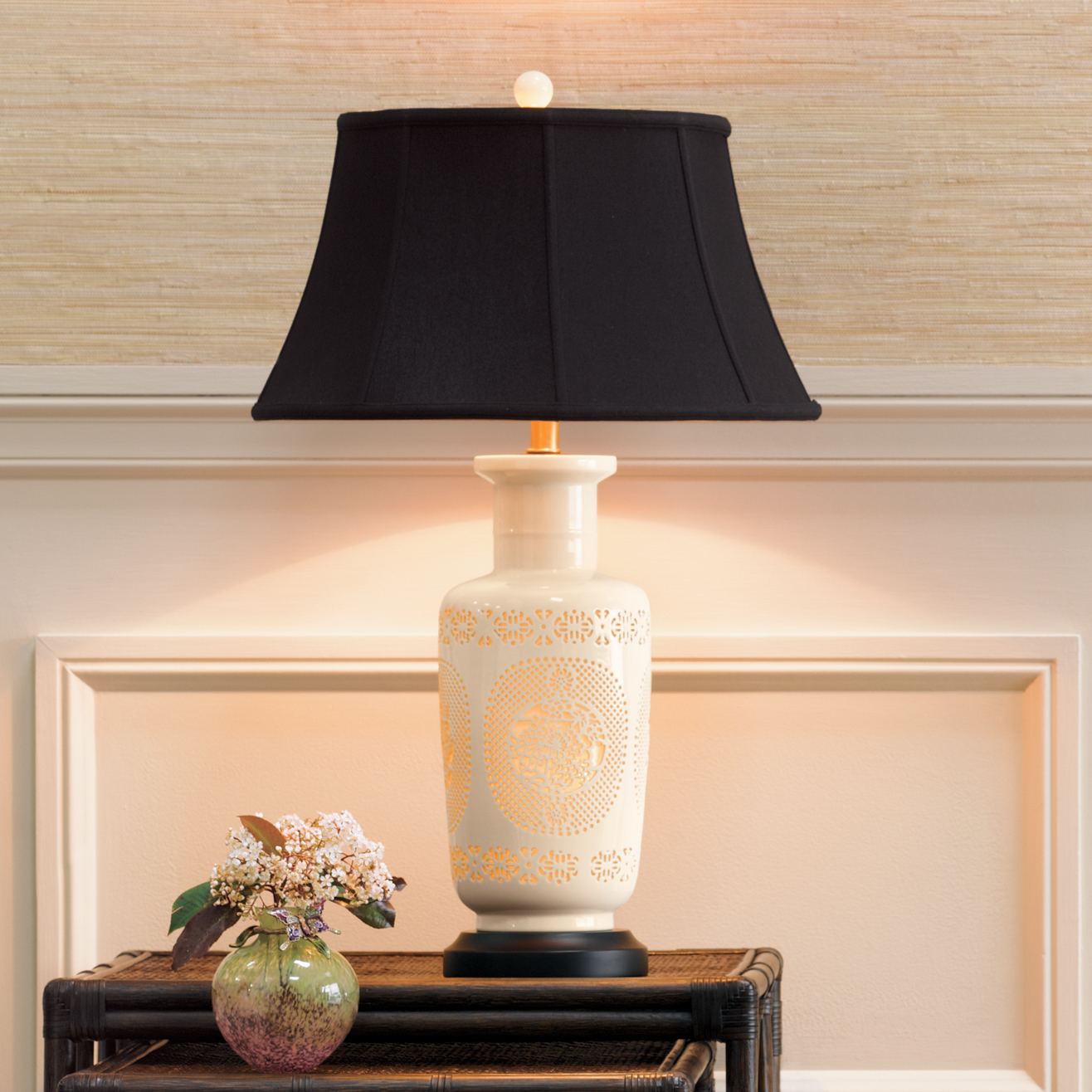Pierced Bone China Lamp ($20 fs)