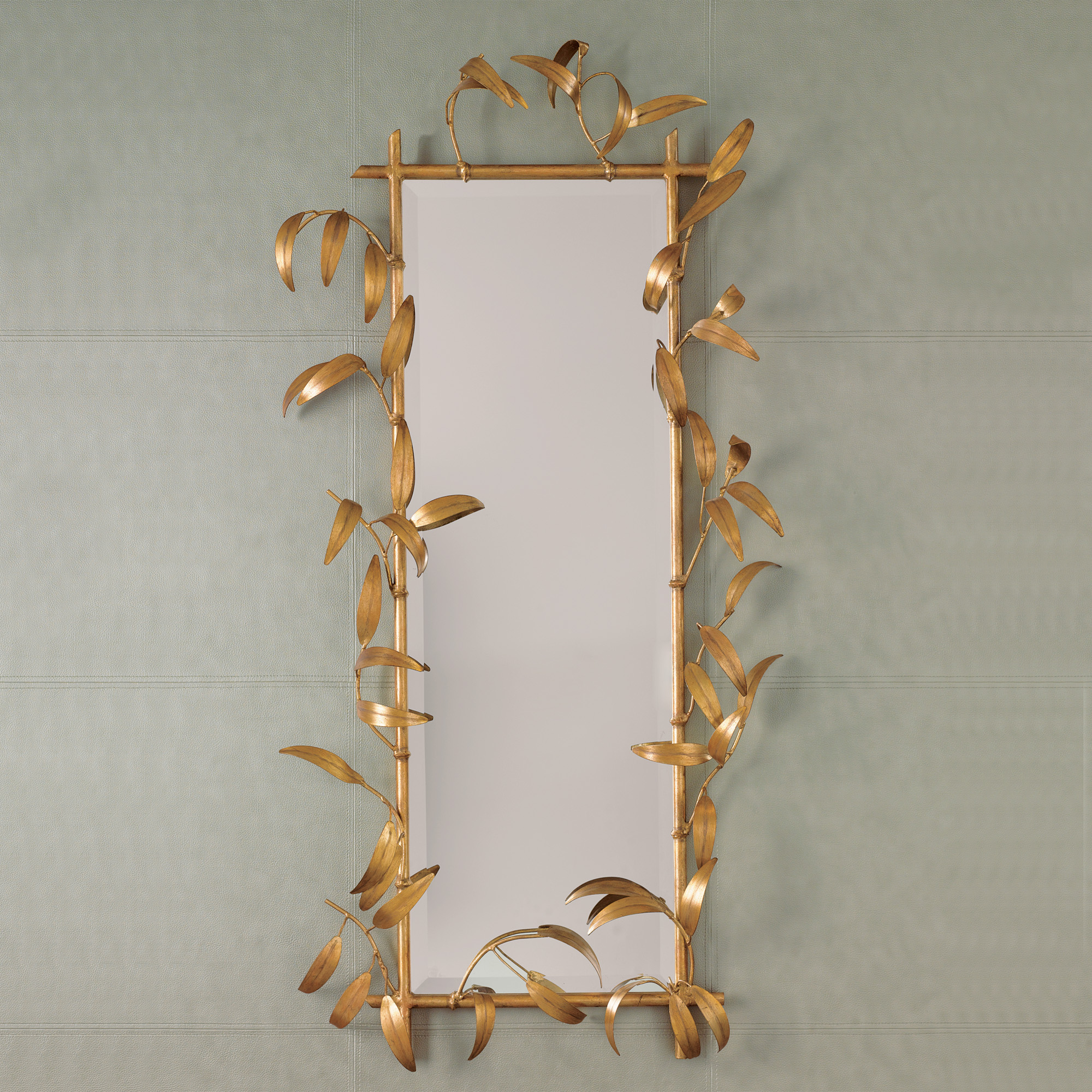 GOLD LEAF MIRROR