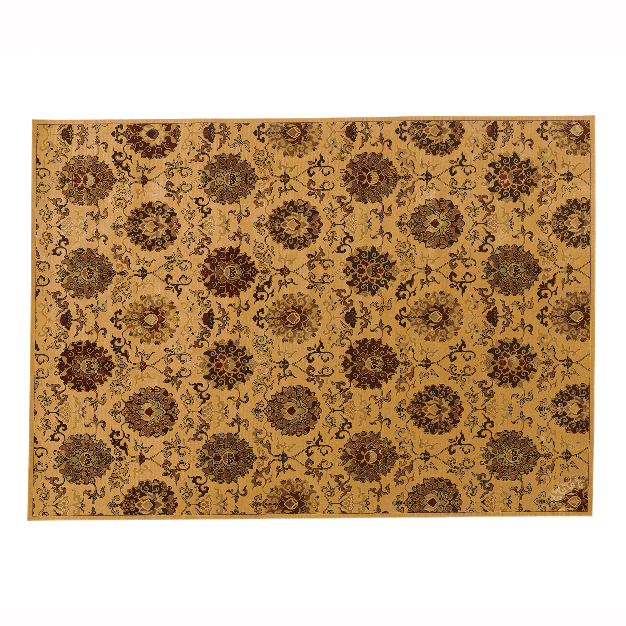 GOLDEN LOTUS RUG 2FT6X4FT