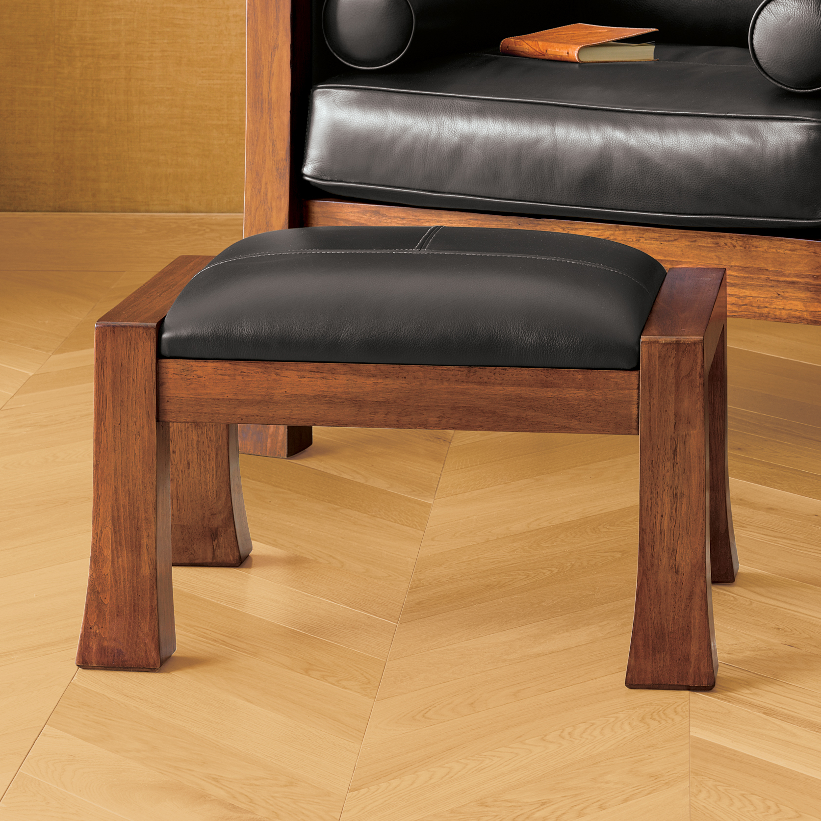 Maria Yee Mendocino Ottoman, Black ($50 fs)