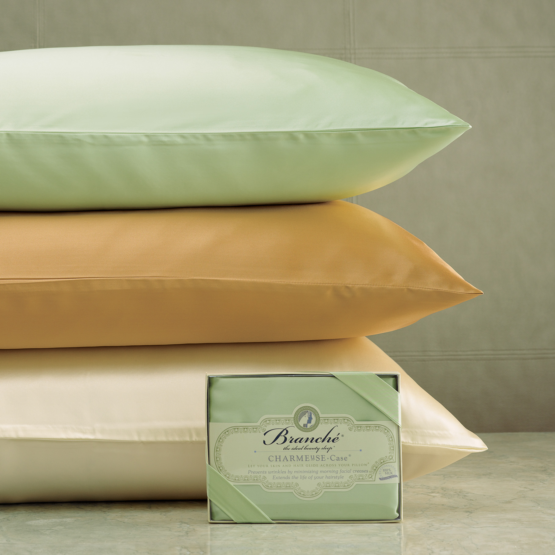Branché Silk Charmeuse Standard/Queen Pillowcase, 32” x 20”
