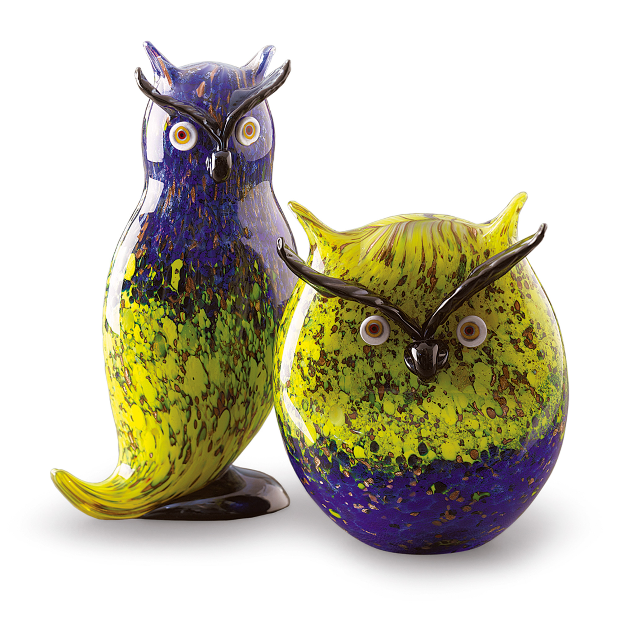 BLUE YELLOW OWL LARGE