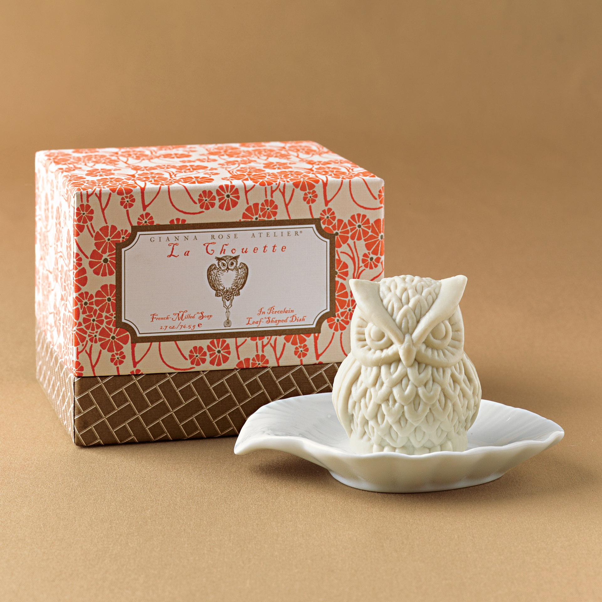 Gump's San Francisco - Owl Soap with Dish