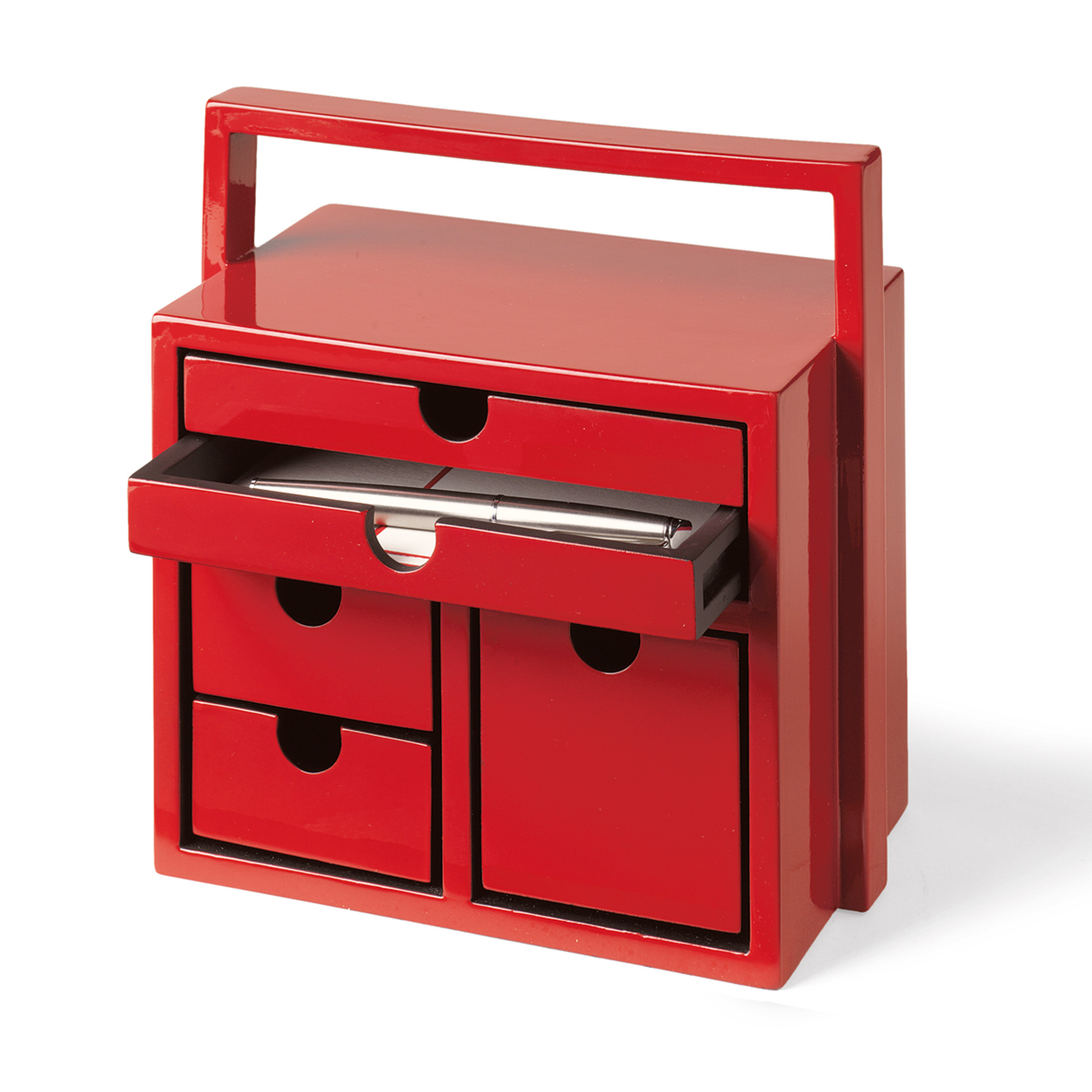 RED LACQUER DESK BOX
