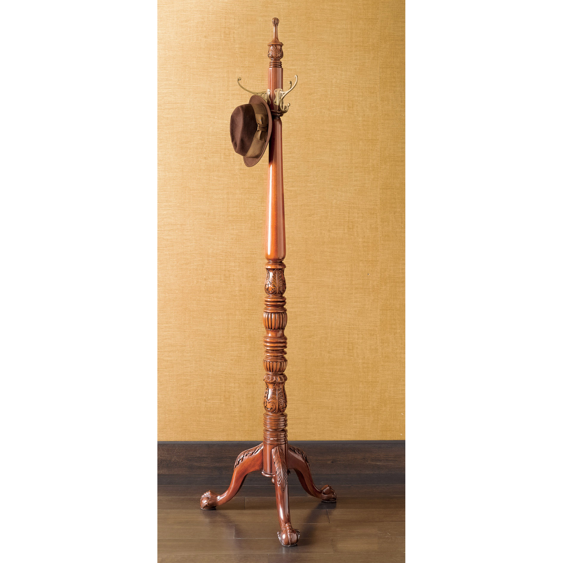 Mahogany Chippendale Coatrack