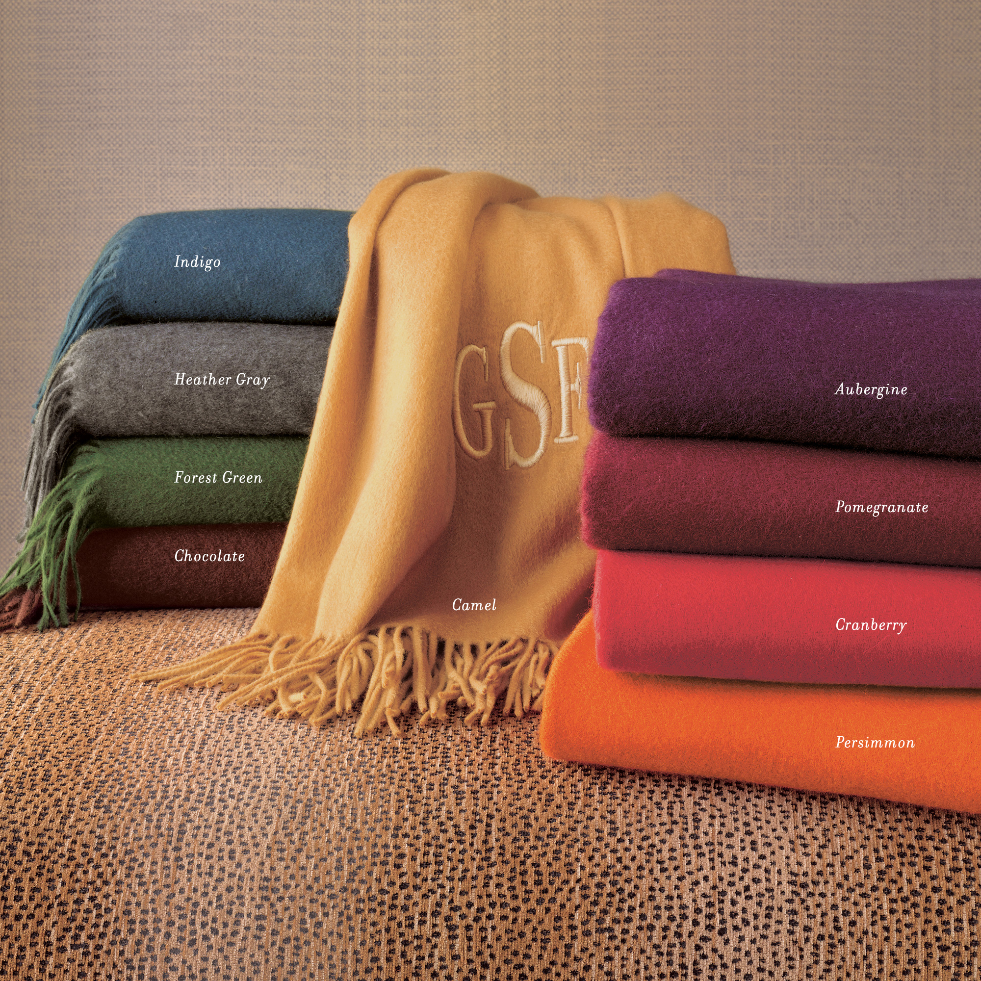 MONOGRAM CASHMERE THROW