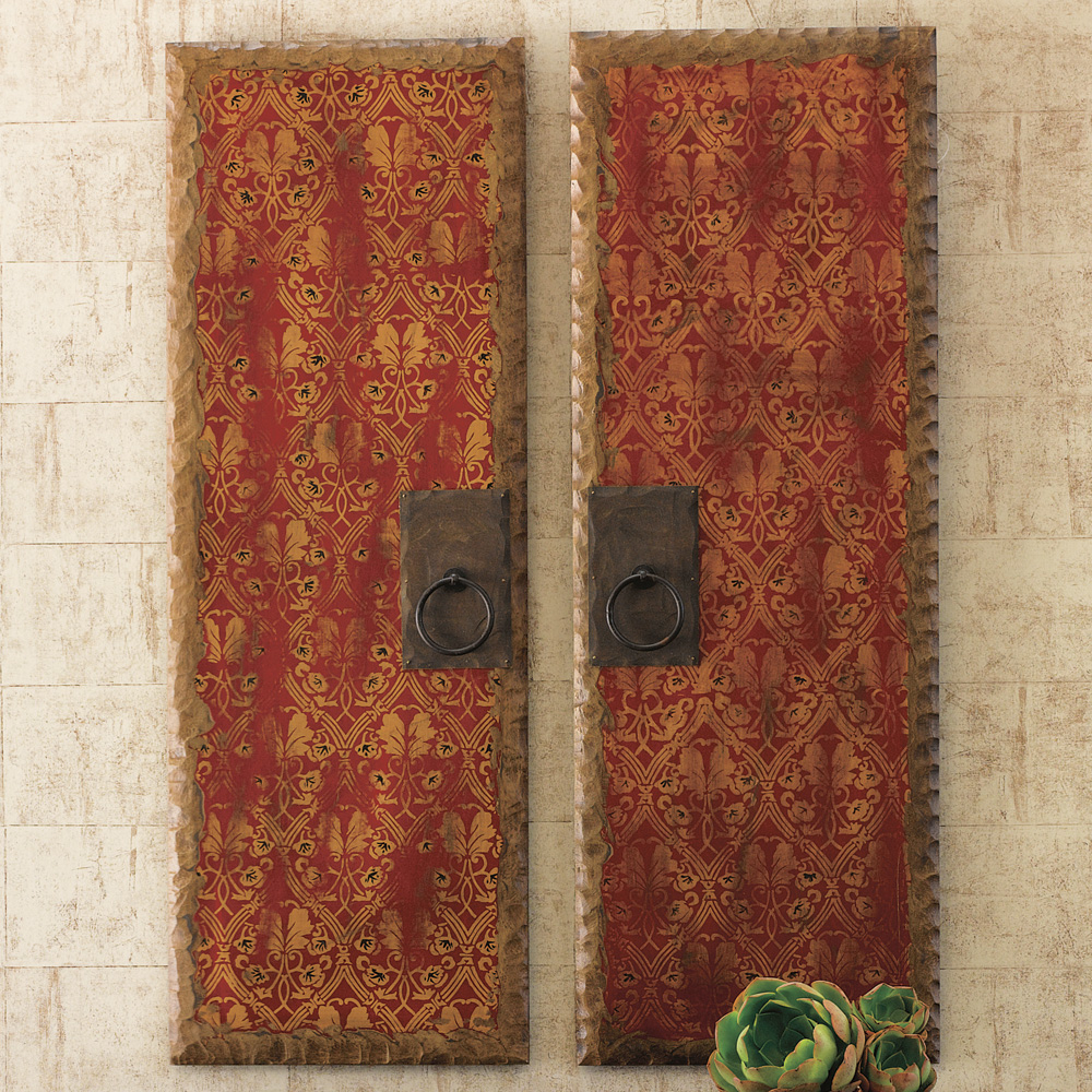 RED DOOR PANEL SET OF 2