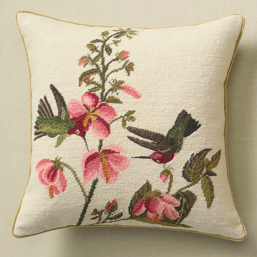 HUMMINGBIRD PILLOW PINK