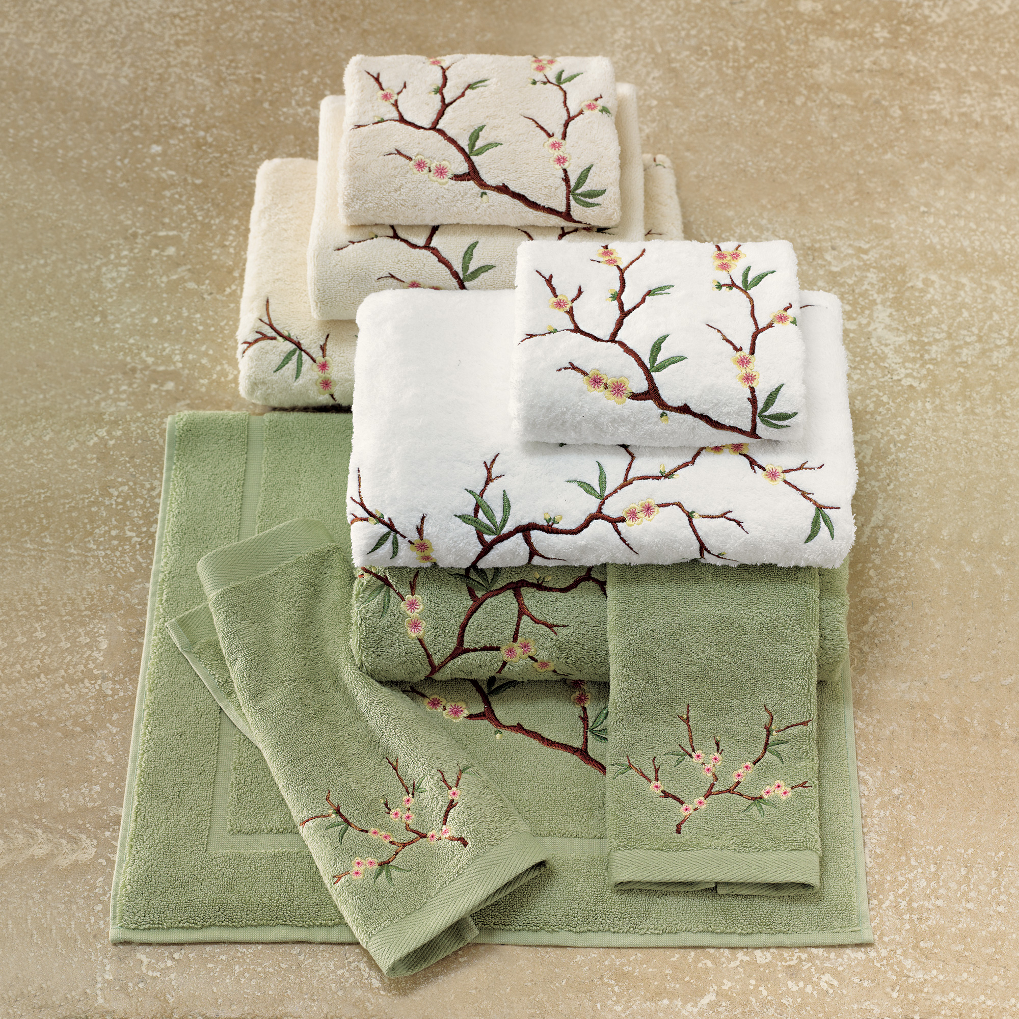 CHERRY BLOSSOM BATH TOWEL