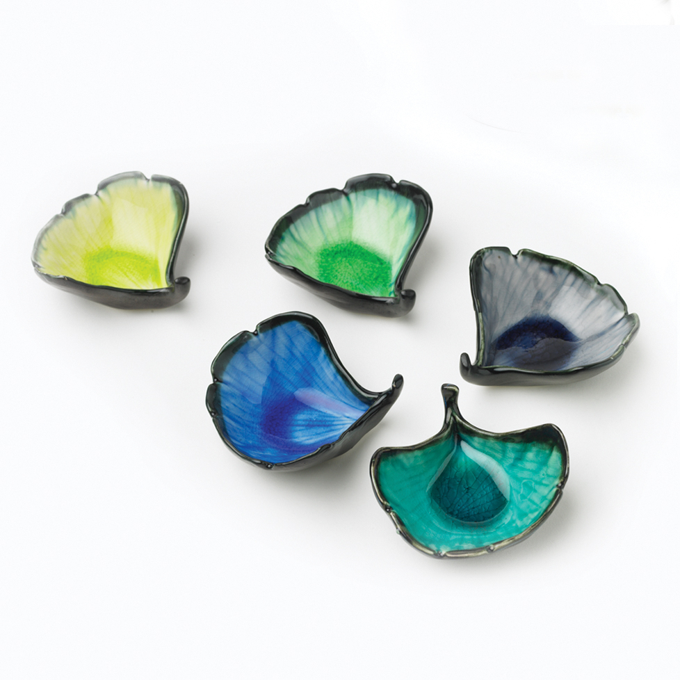 Ginkgo Leaf Dipping Dishes