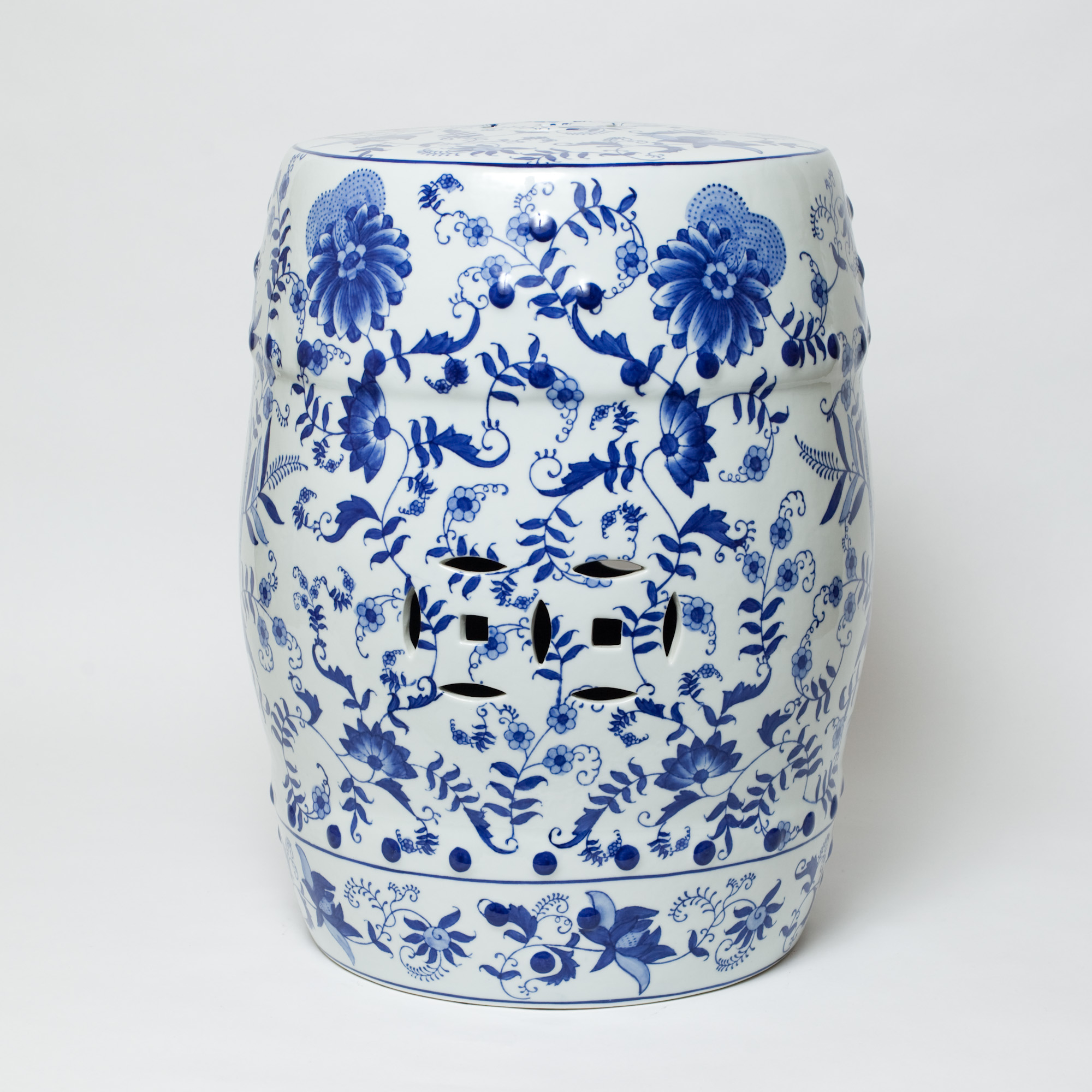 Blue & White Garden Stool ($20 fs)