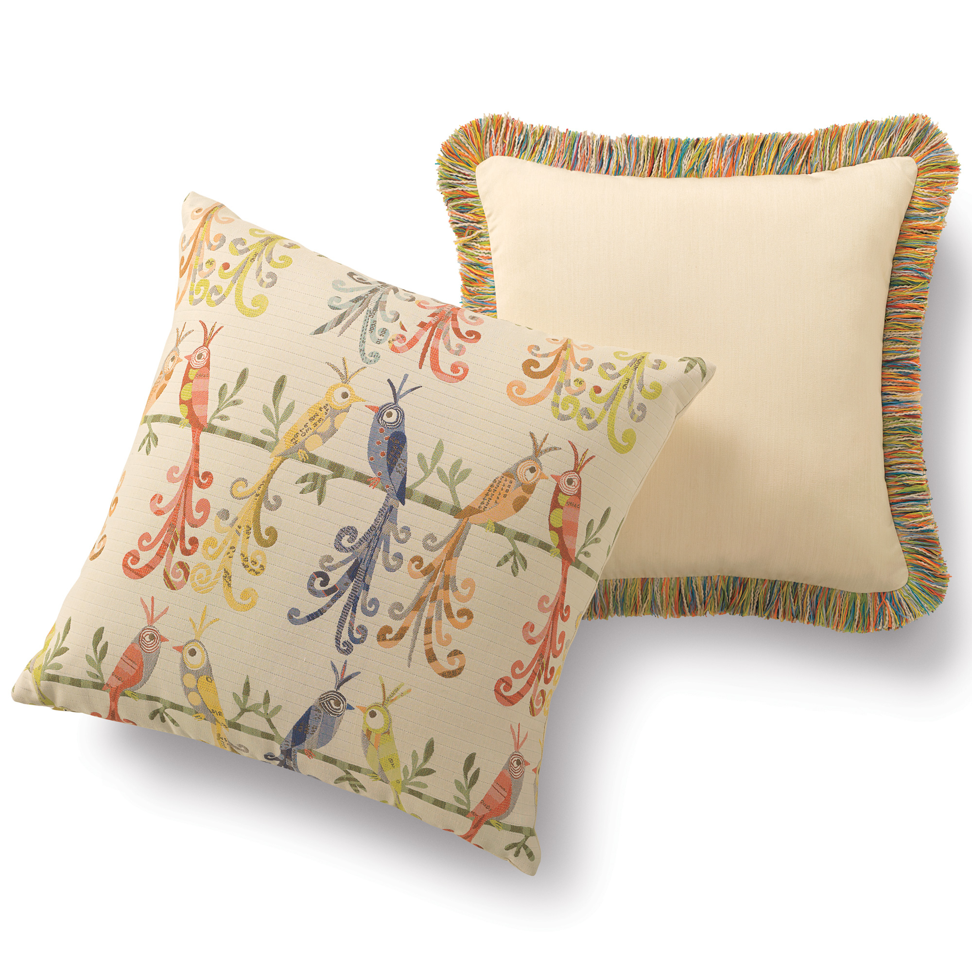 INDOOR OUTDOOR BIRD PILLOW