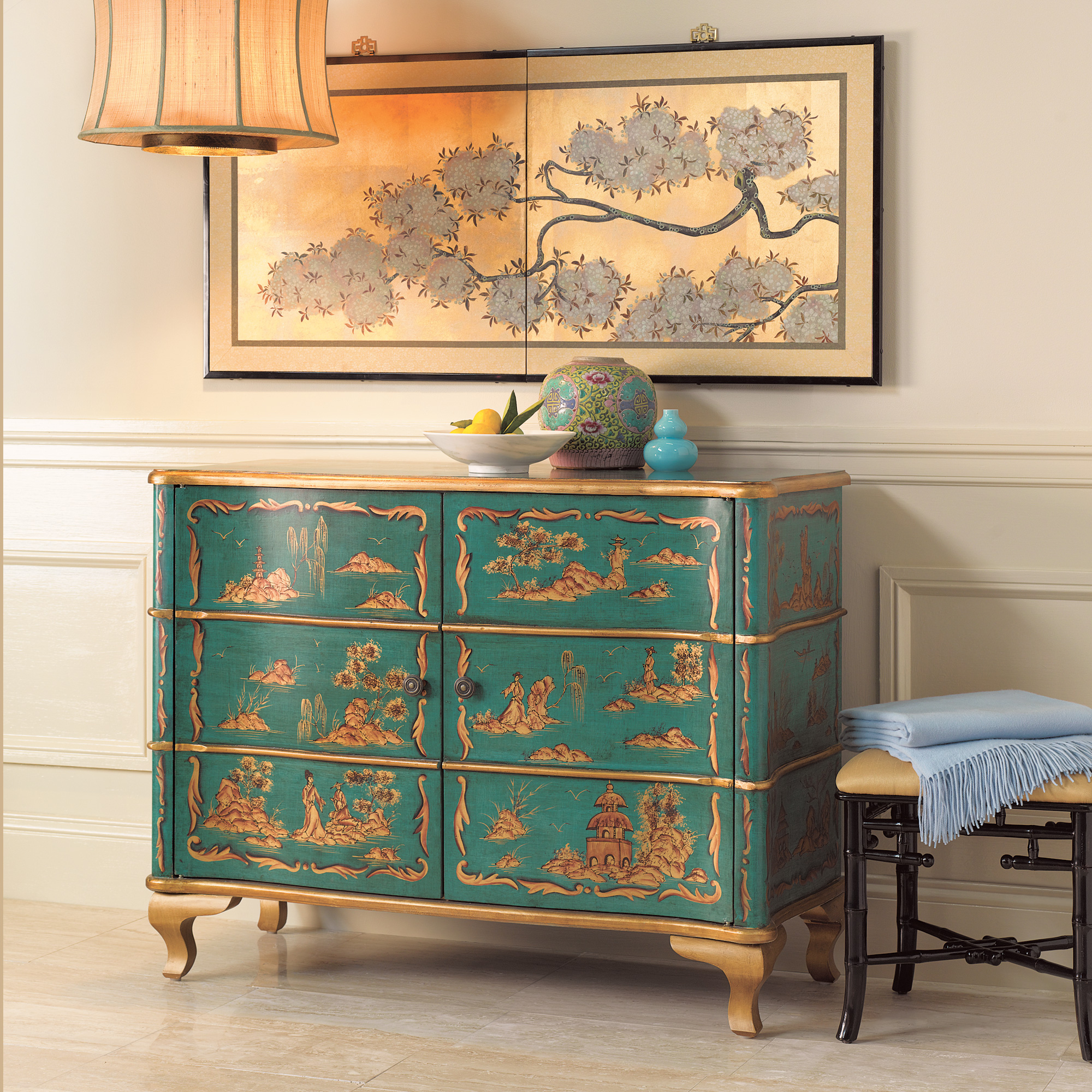 Golden Landscape Cabinet ($100 fs)